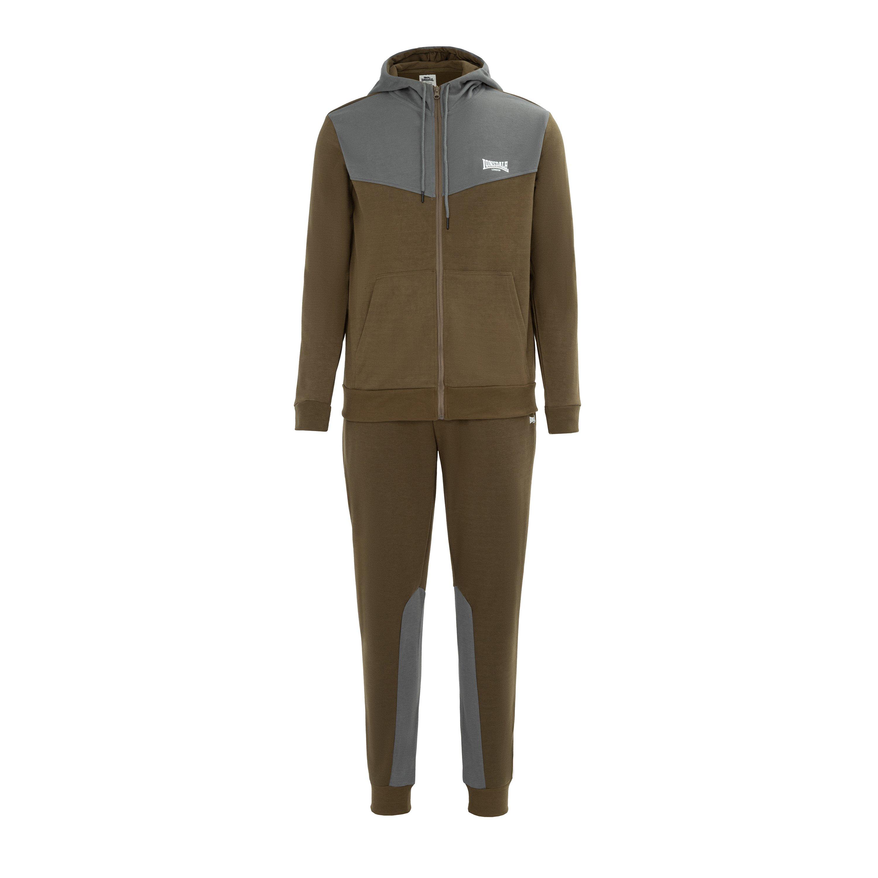 Lonsdale Men's Tracksuit - Army Green - 3XL