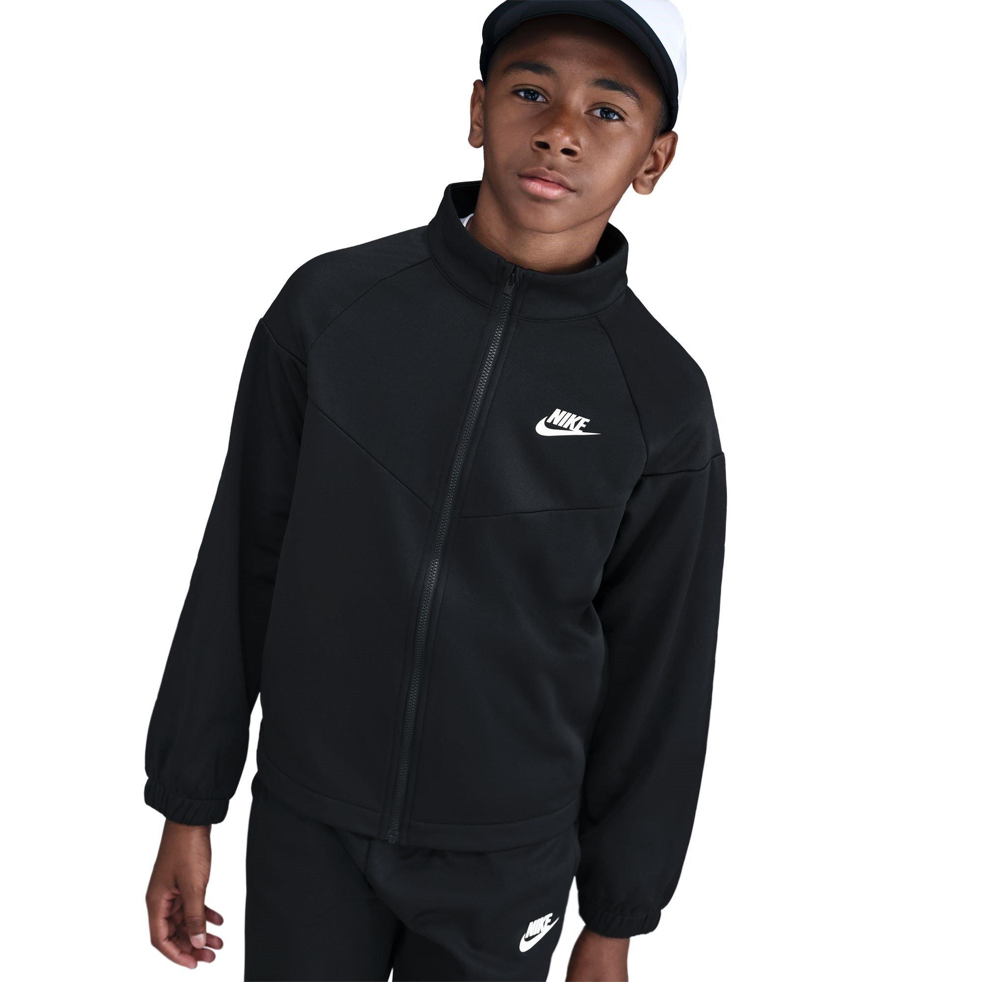Zwart/Wit - Nike - NSW Poly Tracksuit Juniors - 5