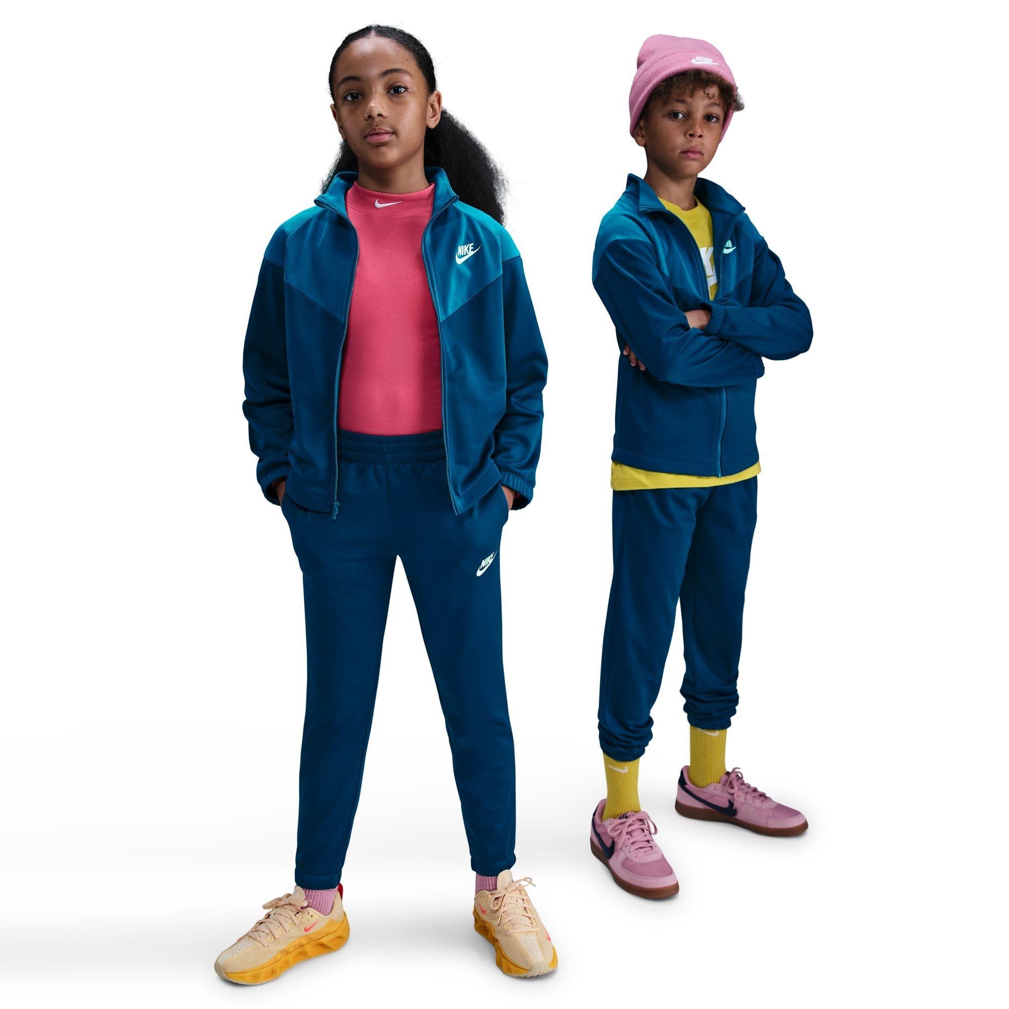 Nike  Kids Nsw Poly Tracksuit Juniors - Blufrc/Grn - 13 Yrs