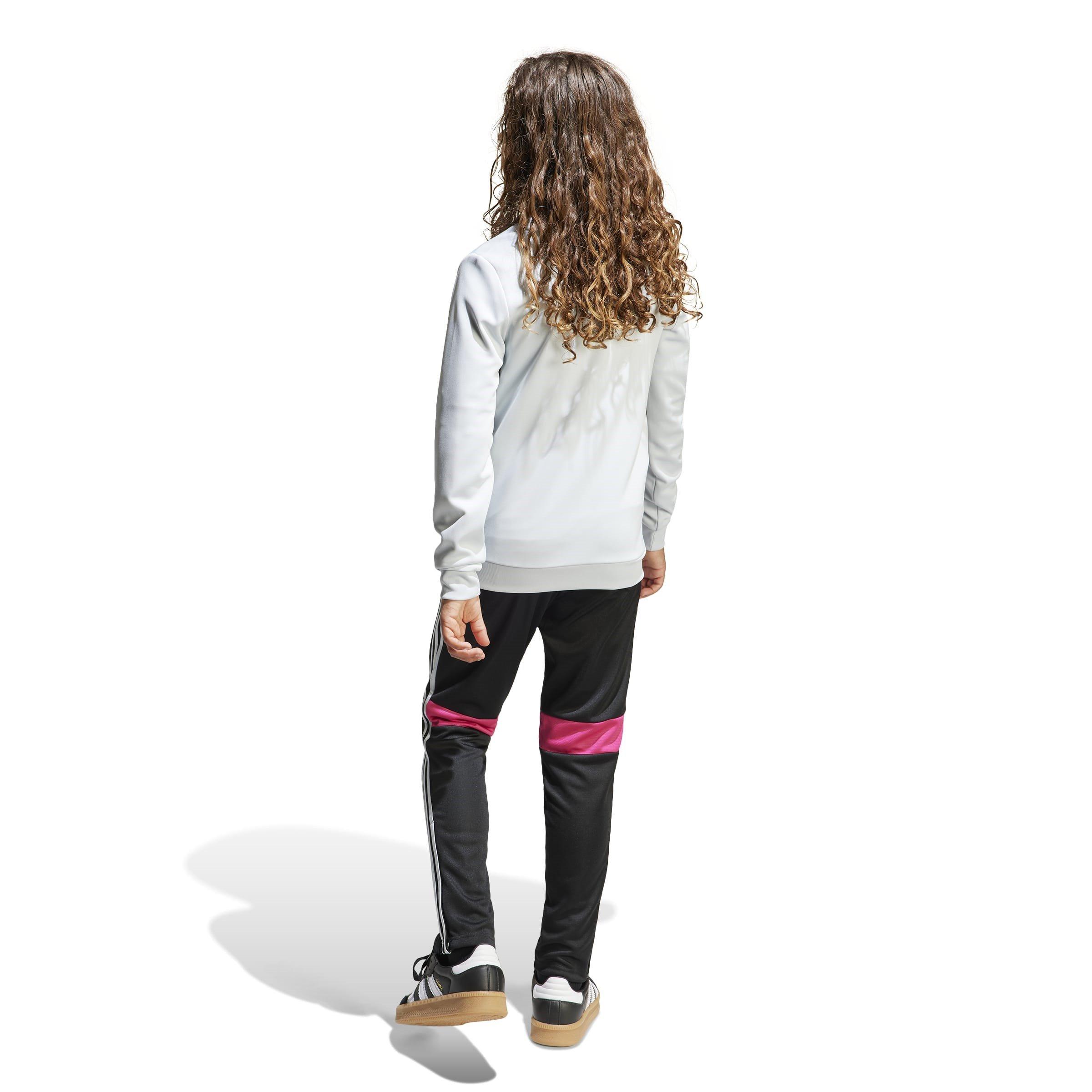 Grijs/Magenta - adidas - Tiro 25 Essentials Track Suit Kids - 5
