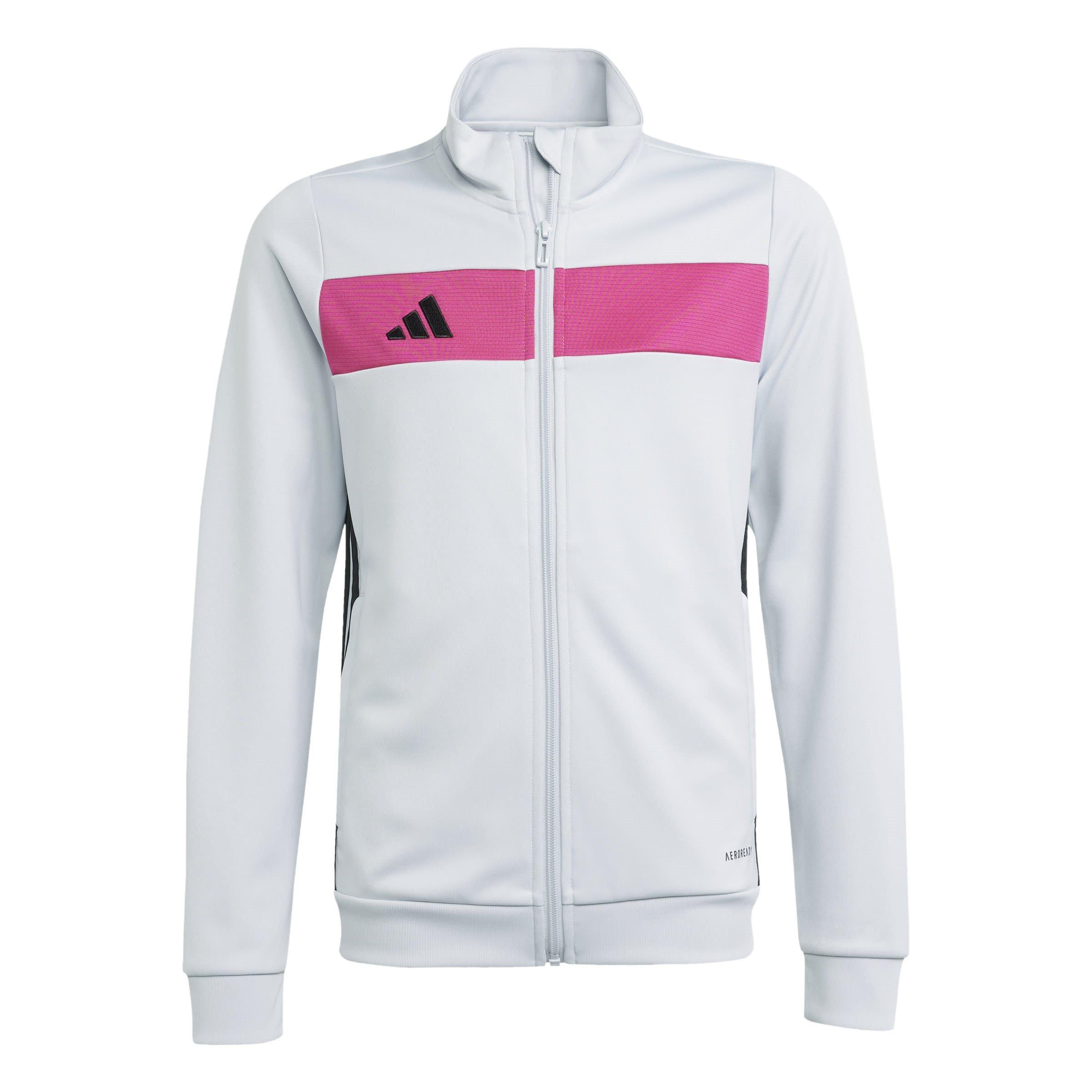 Grijs/Magenta - adidas - Tiro 25 Essentials Track Suit Kids - 6