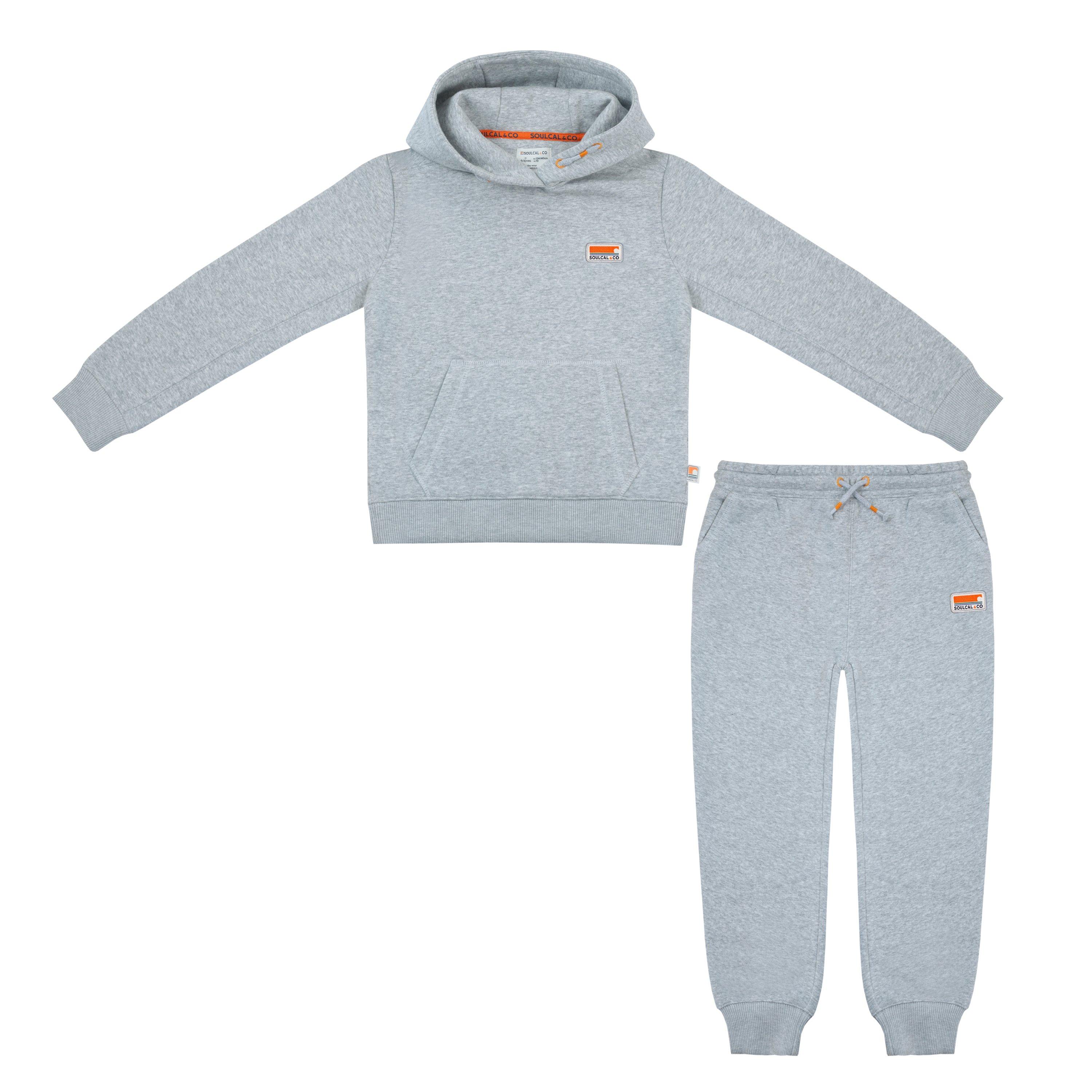 Grey Marl - SoulCal - Signature OTH and Jogger Set Juniors - 1