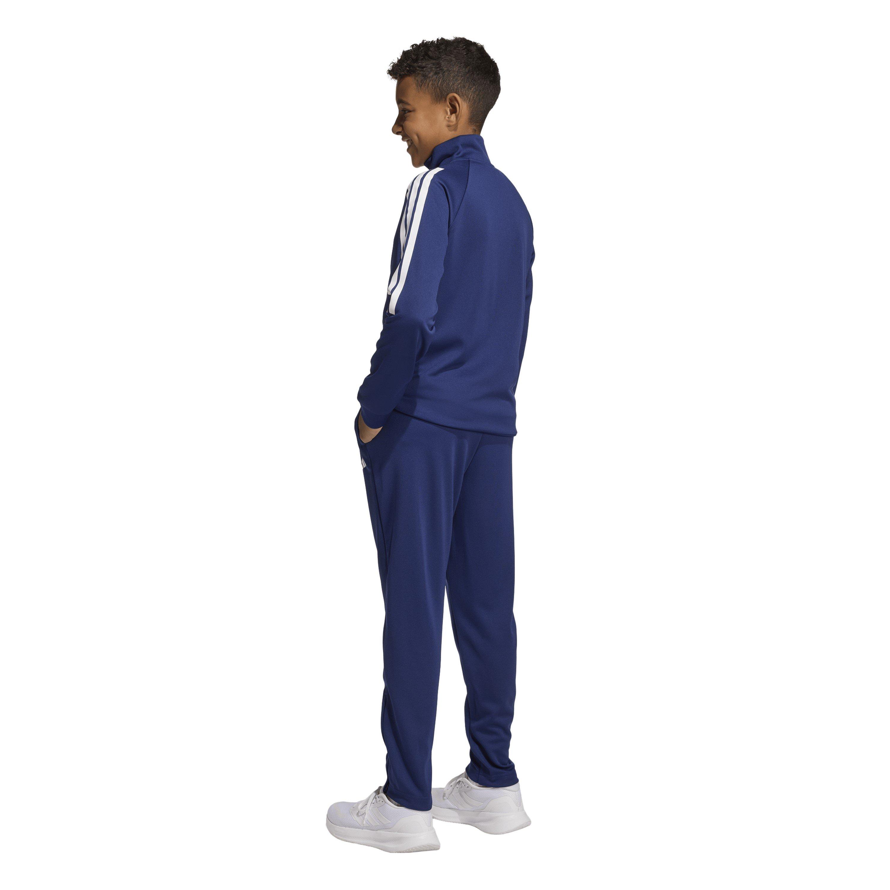 Marineblau/Weiß - adidas - Essentials Sereno Tracksuit Junior Boys - 3