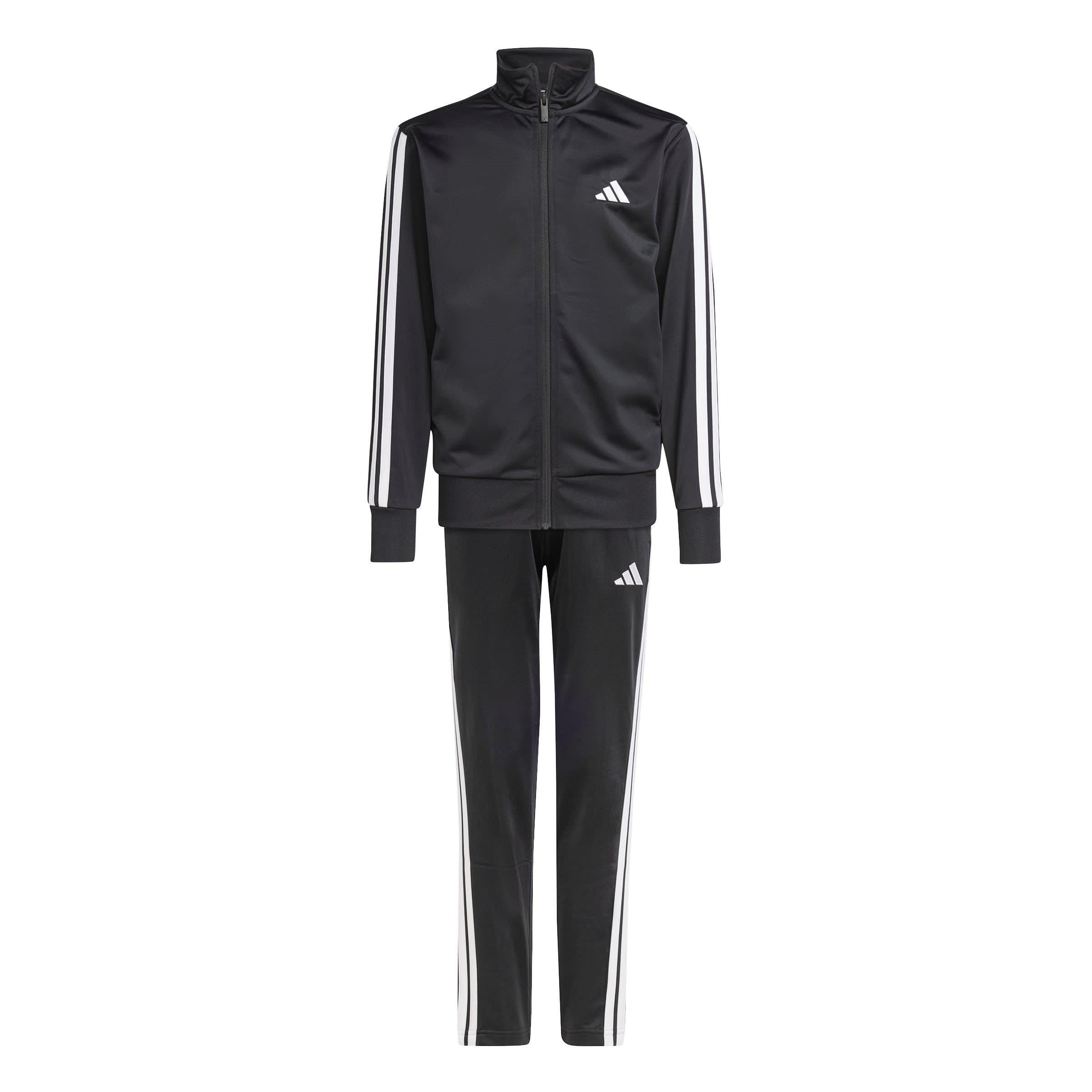 Preto/Branco - adidas - Essentials 3-Stripe Tracksuit Juniors - 1