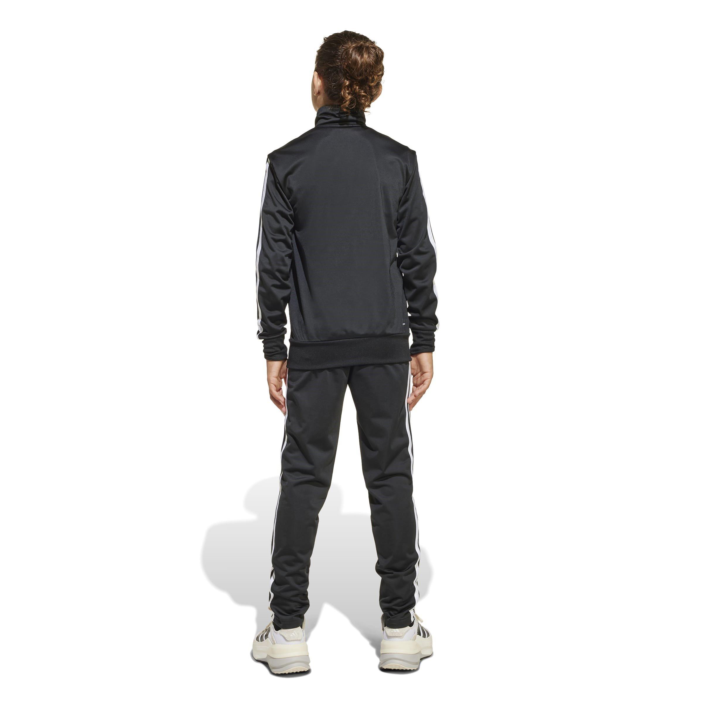 Preto/Branco - adidas - Essentials 3-Stripe Tracksuit Juniors - 5