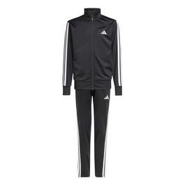 adidas Essentials 3 Stripe Tracksuit Juniors