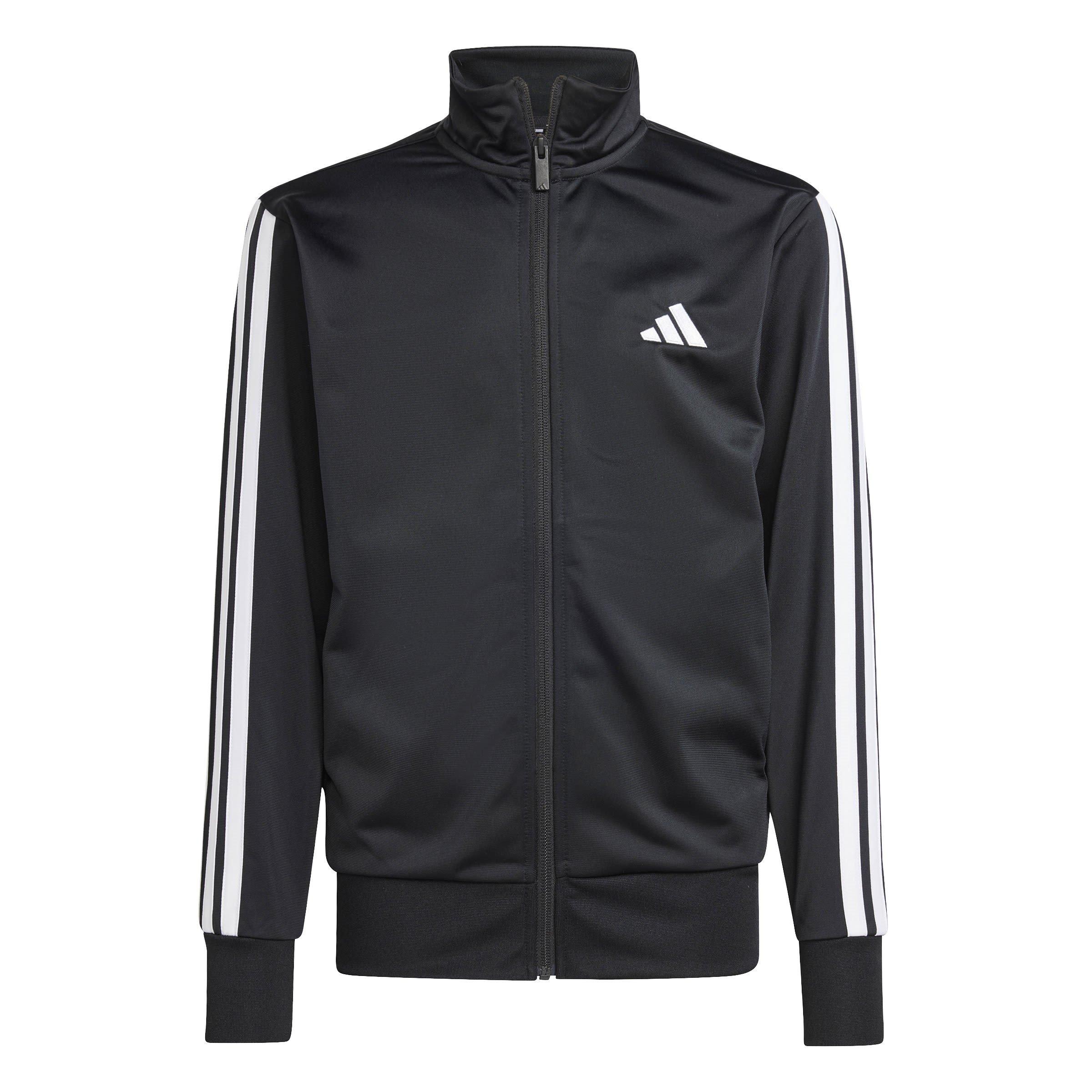 Schwarz/Weiß - adidas - Essentials 3-Stripe Tracksuit Juniors - 7