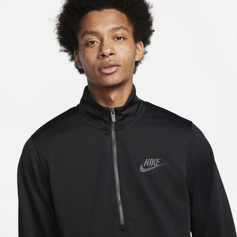 Negro/Gris Oscuro - Nike - Poly-Knit Basic Tracksuit Mens - 3