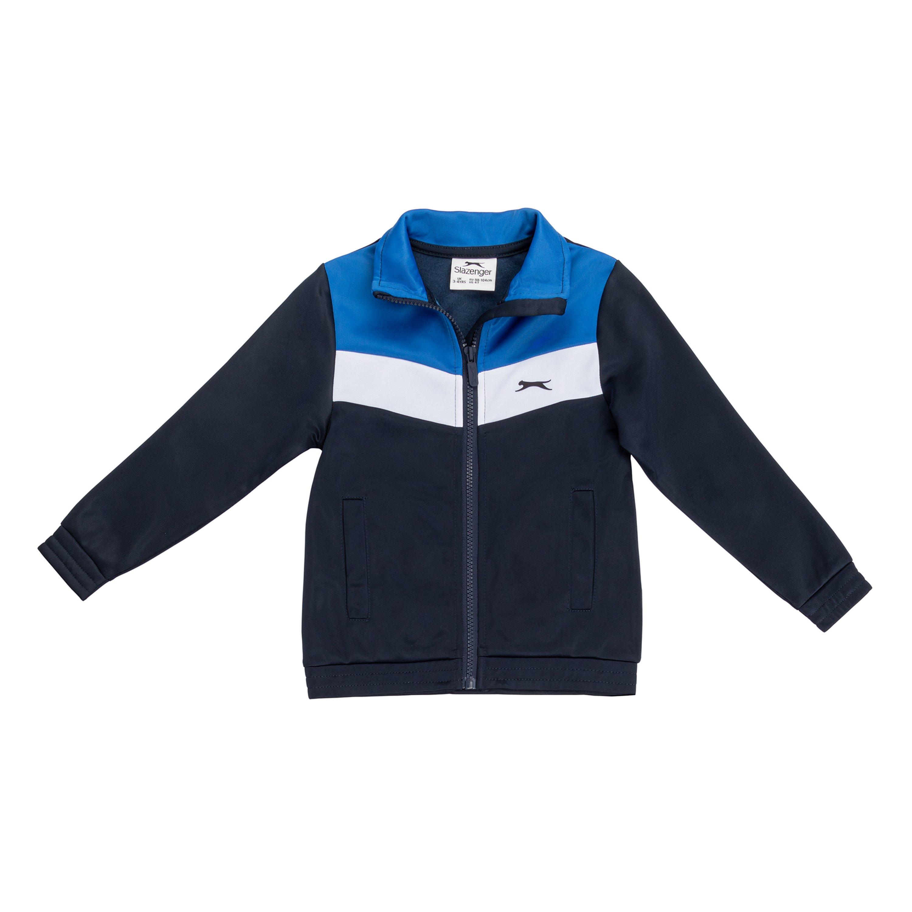 Nvy/Wht/Royal - Slazenger - Polyester Tracksuit Junior - 2