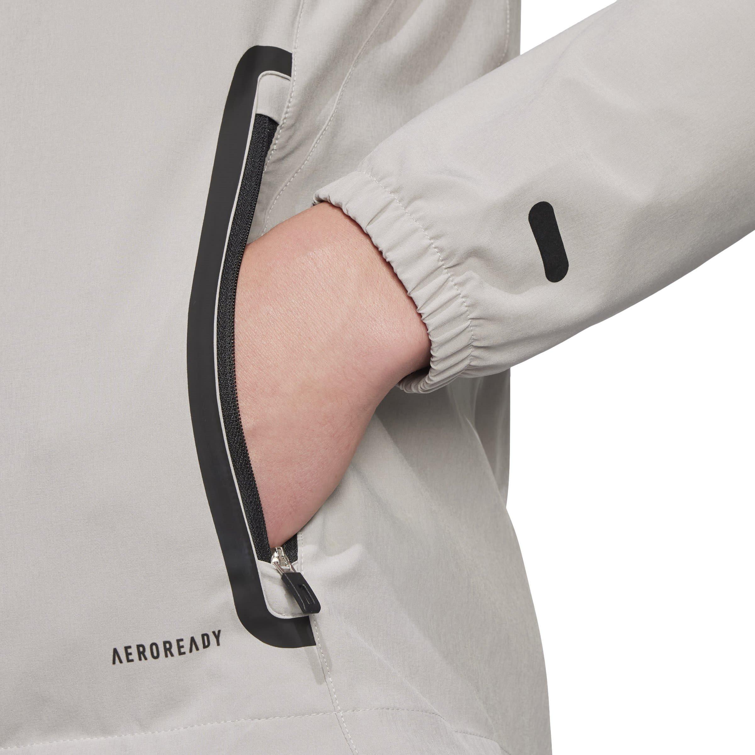 Grey - adidas - Tiro 25 Competition Vis Tech Travel Jacket - 5