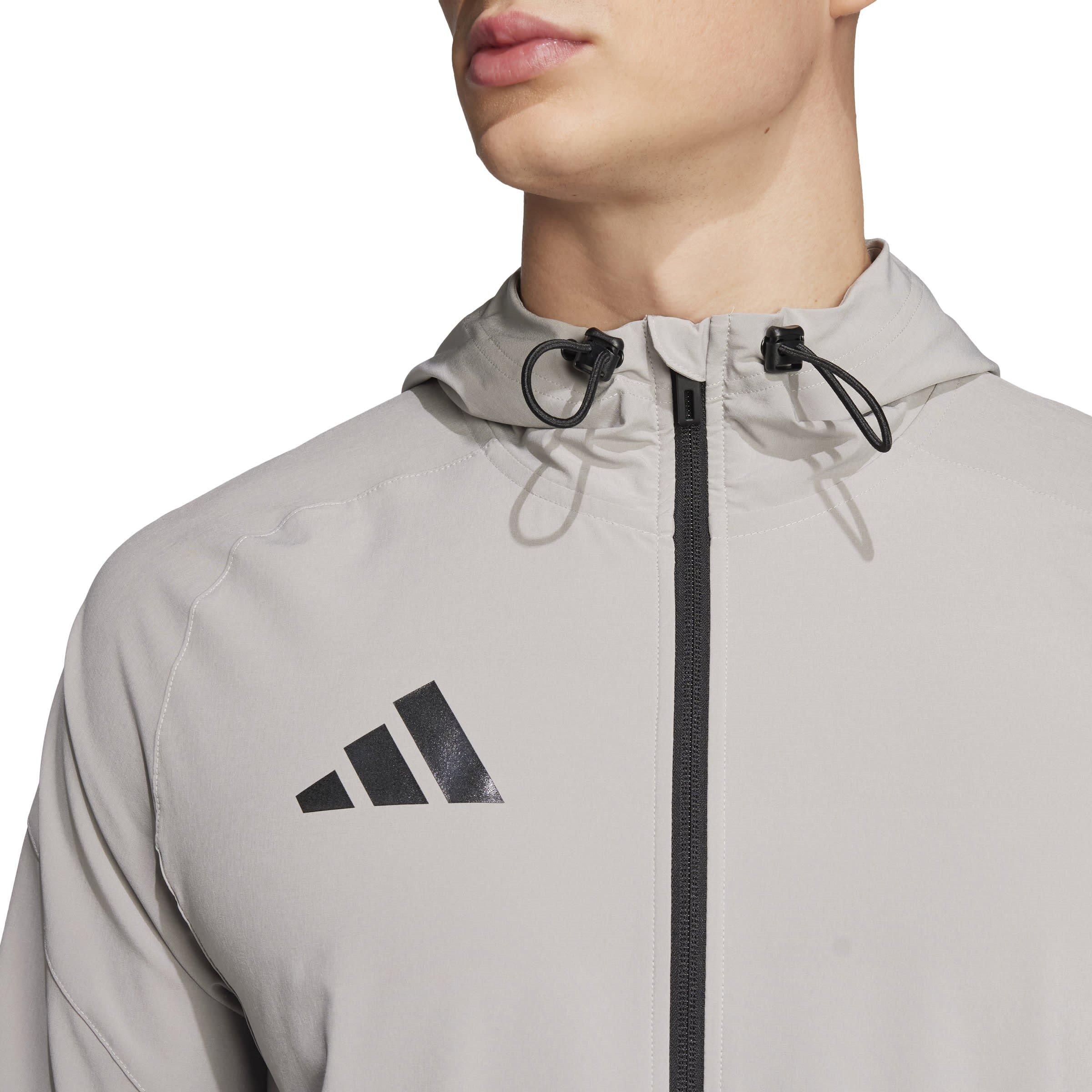 Grey - adidas - Tiro 25 Competition Vis Tech Travel Jacket - 6