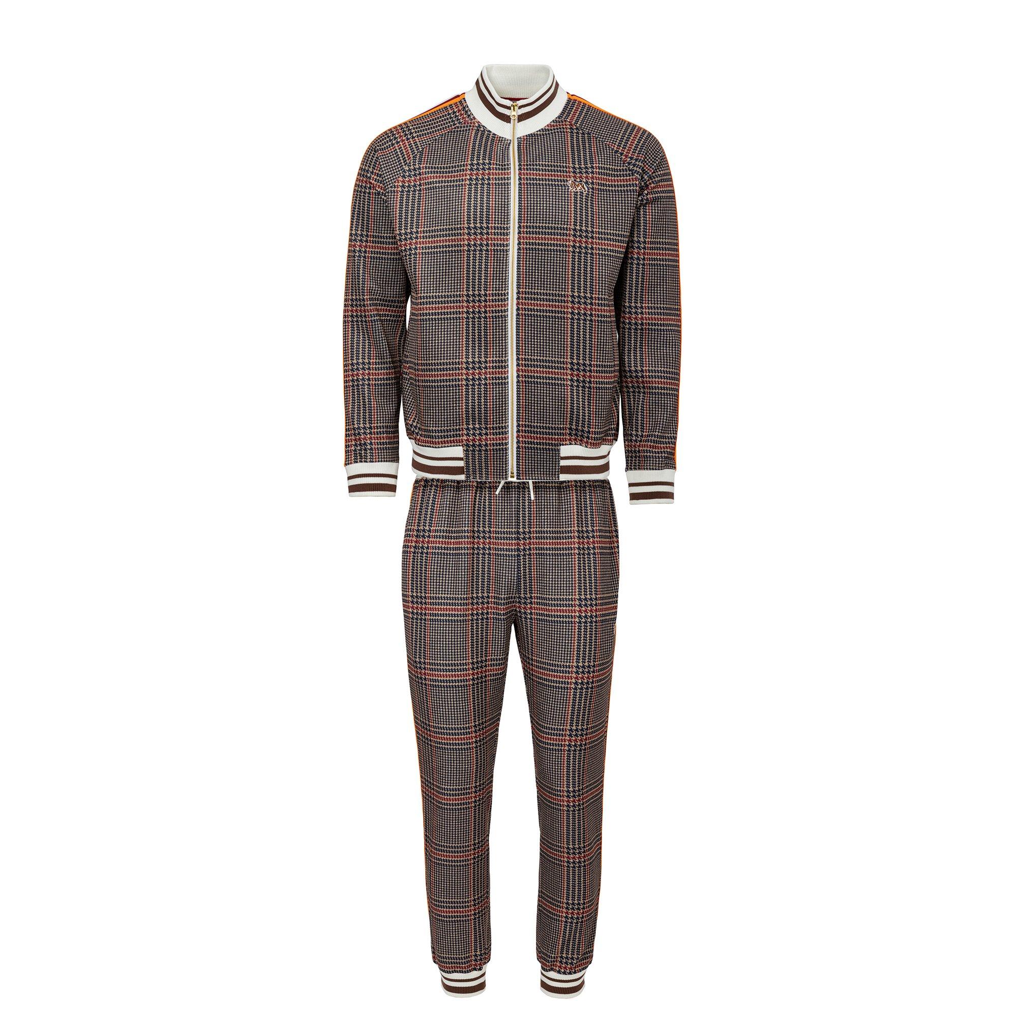 Beige Check - Lonsdale - Gent Tracksuit Mens - 5