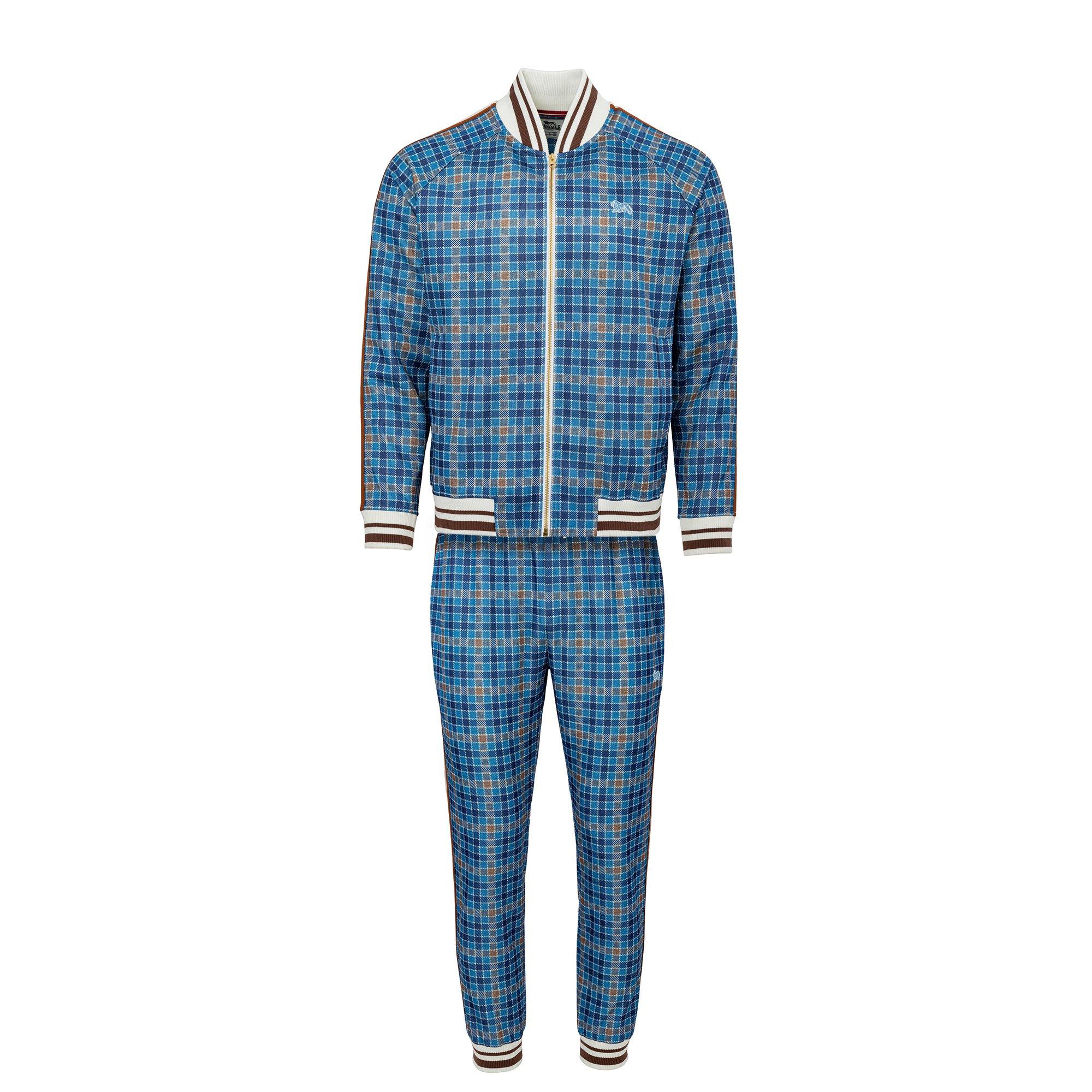 Marineblau Karo - Lonsdale - Gent Tracksuit Mens - 5