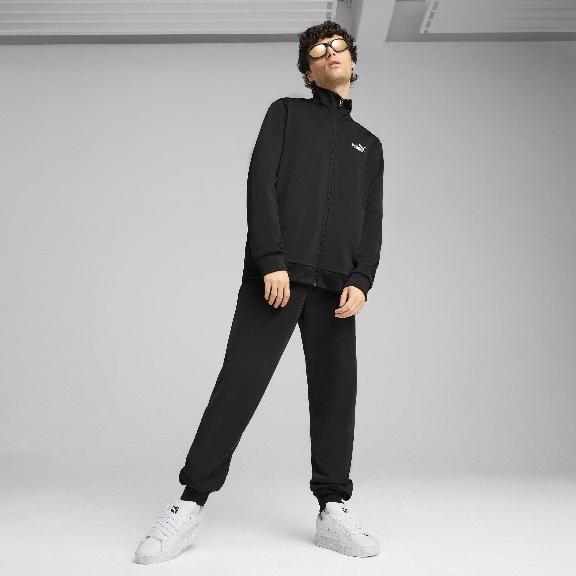 Black - Puma - Puma Ess Poly Suit Cl Tracksuit Mens - 3