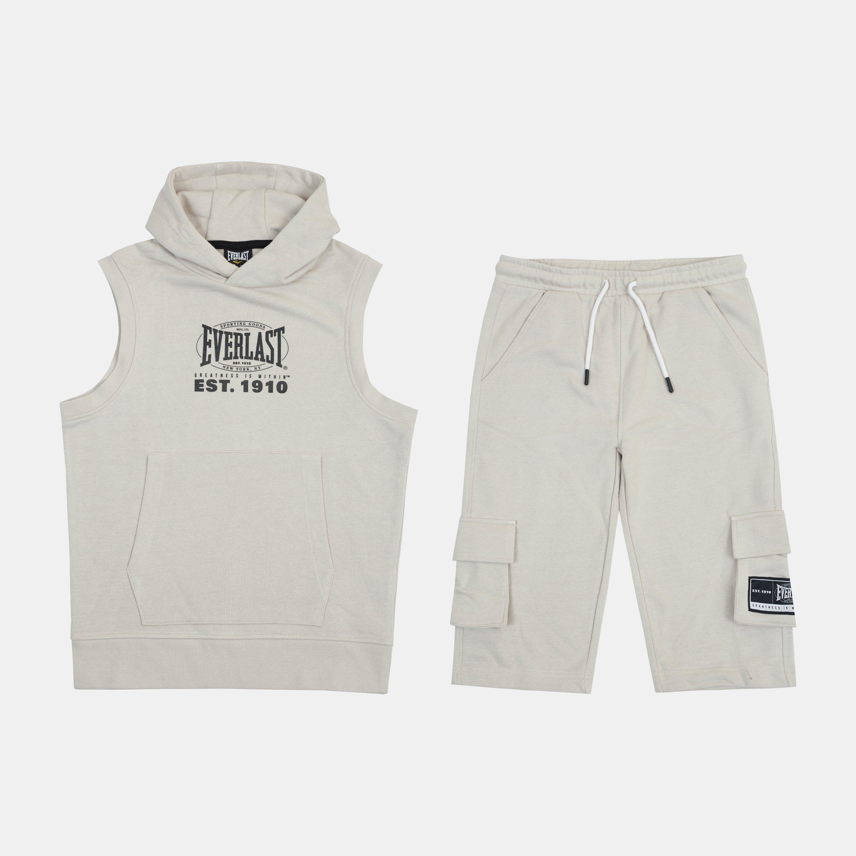 Everlast Boys Kids' Fleece Tracksuits - Silver Cloud - 11-12 (L)