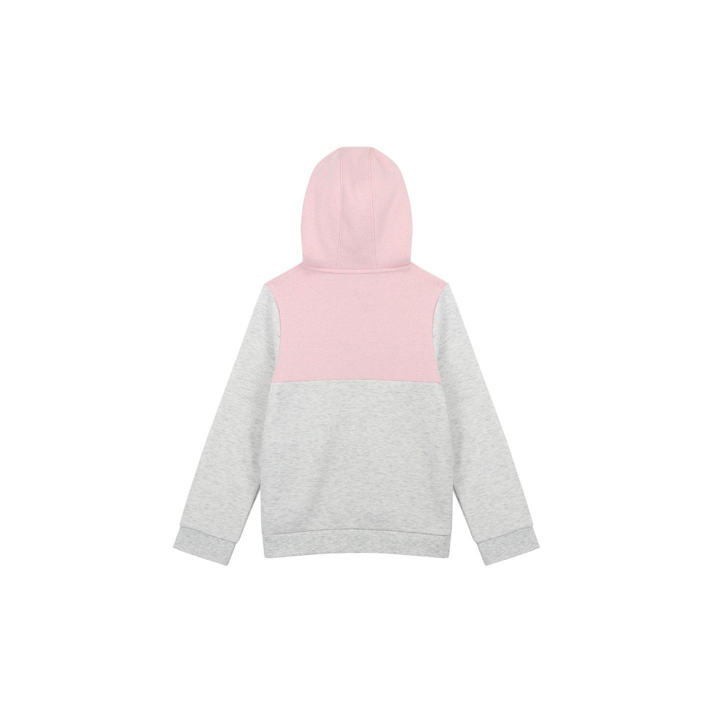 Ice Marl/Pink - Slazenger - Fleece Full Zip Track Suit Junior - 3
