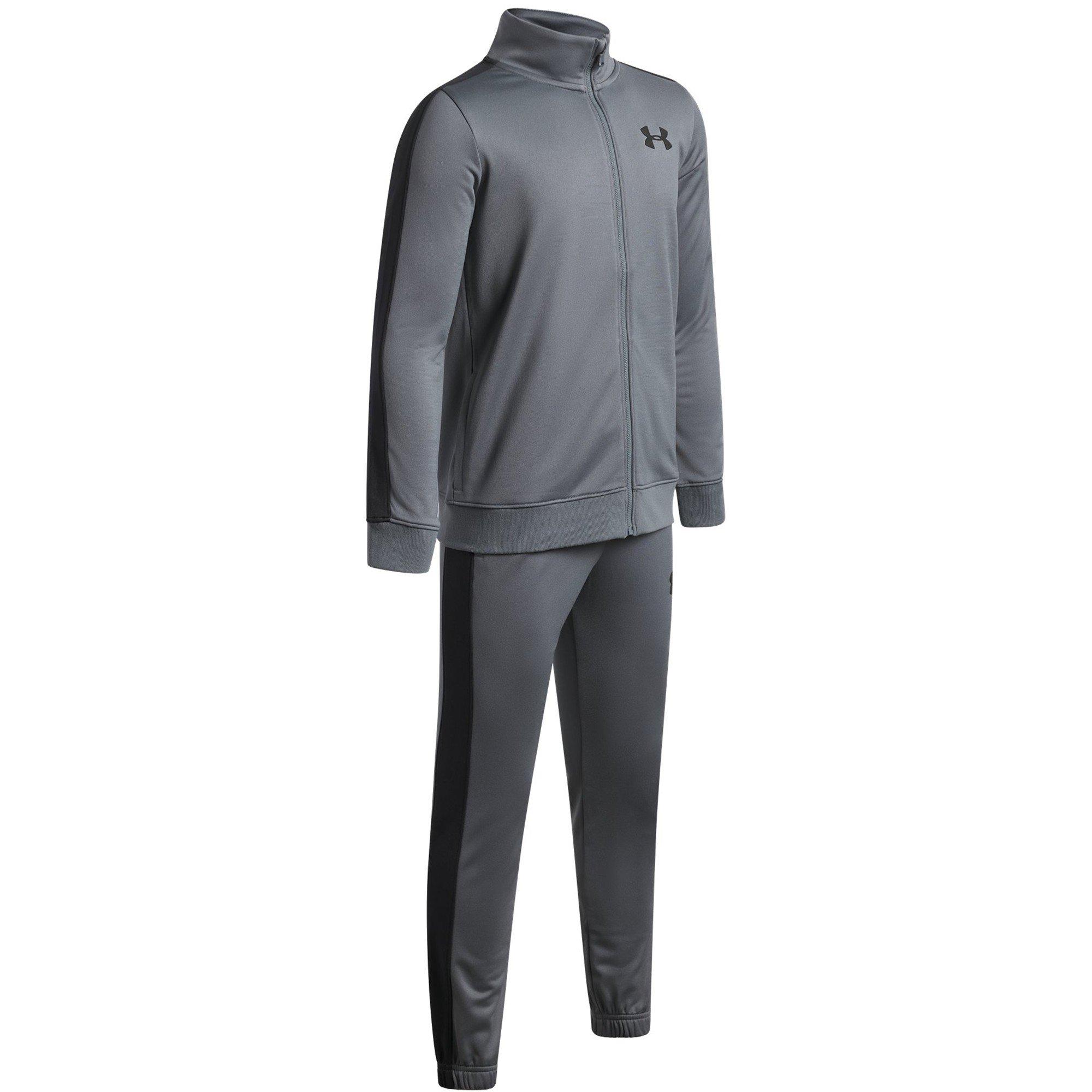 Siva/Crna - Under Armour - Under Armour UA Rival Knit Tracksuit Boys - 3