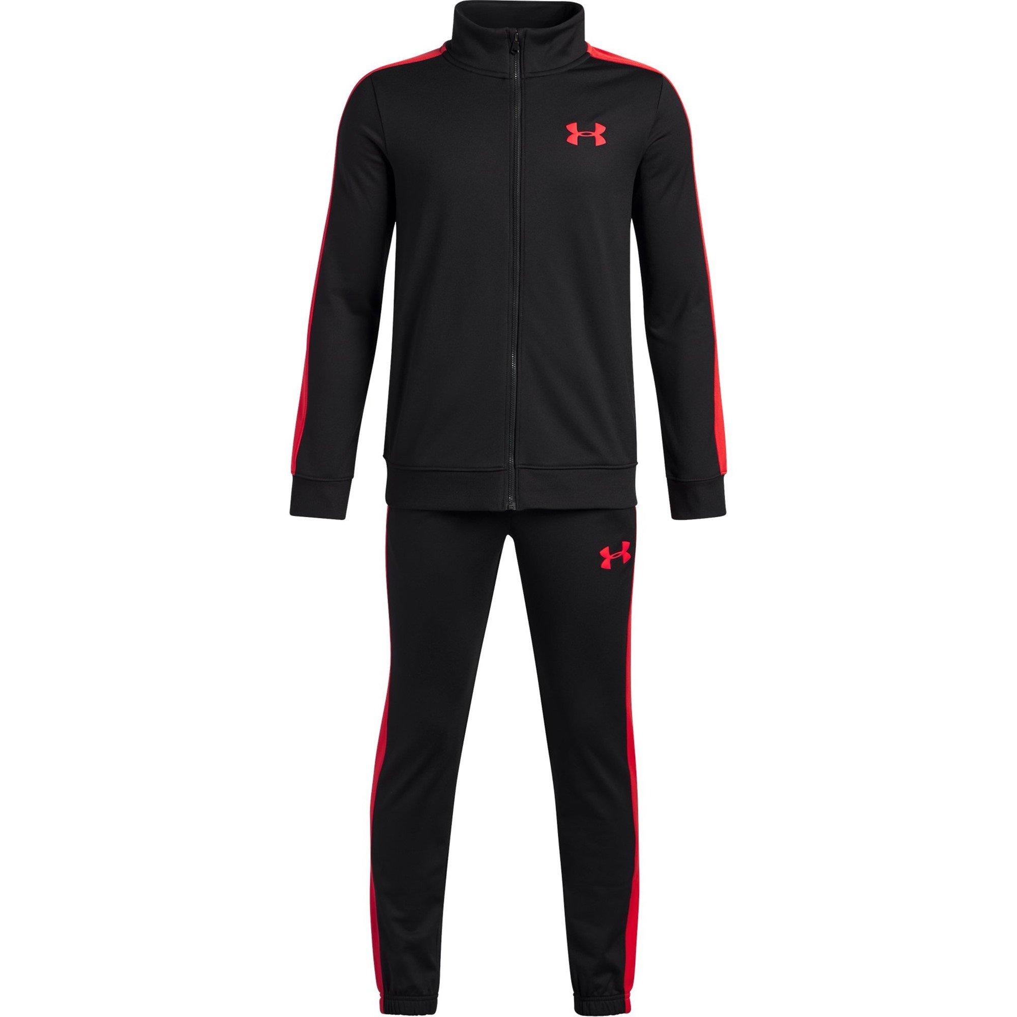 Under Armour Boys Ua Rival Knit Tracksuit - Black/Red - 13 (XL)