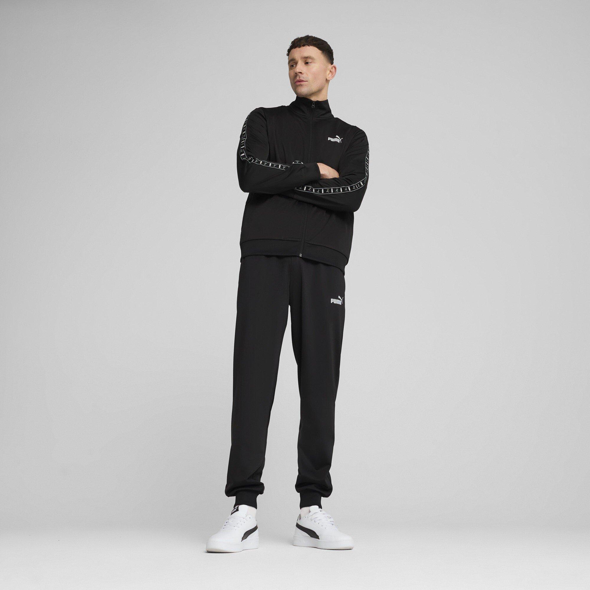 Black - Puma - Men's Poly Tape Suit Full Tracksuit - 3