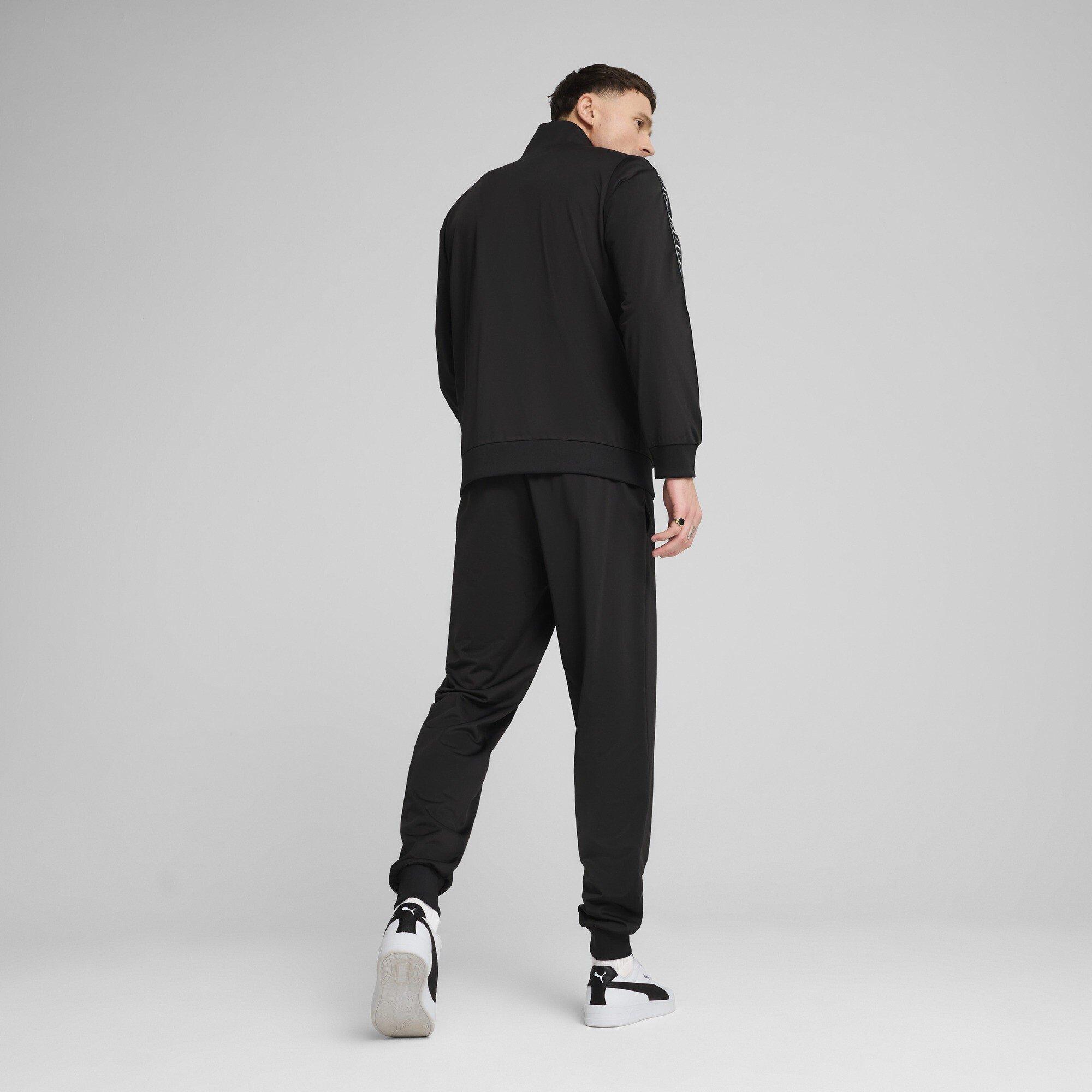 Black - Puma - Men's Poly Tape Suit Full Tracksuit - 4