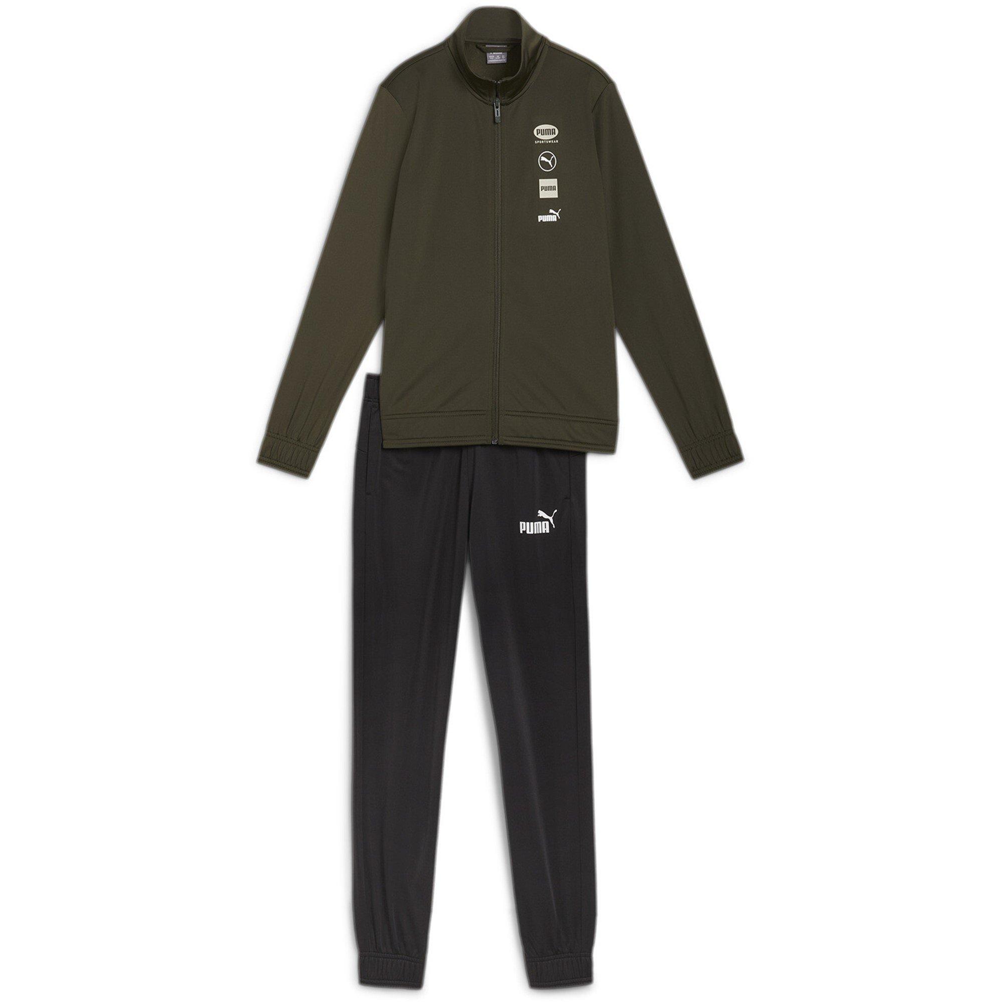 Tamno maslinasto - Puma - Logo Tracksuit Set Juniors - 1