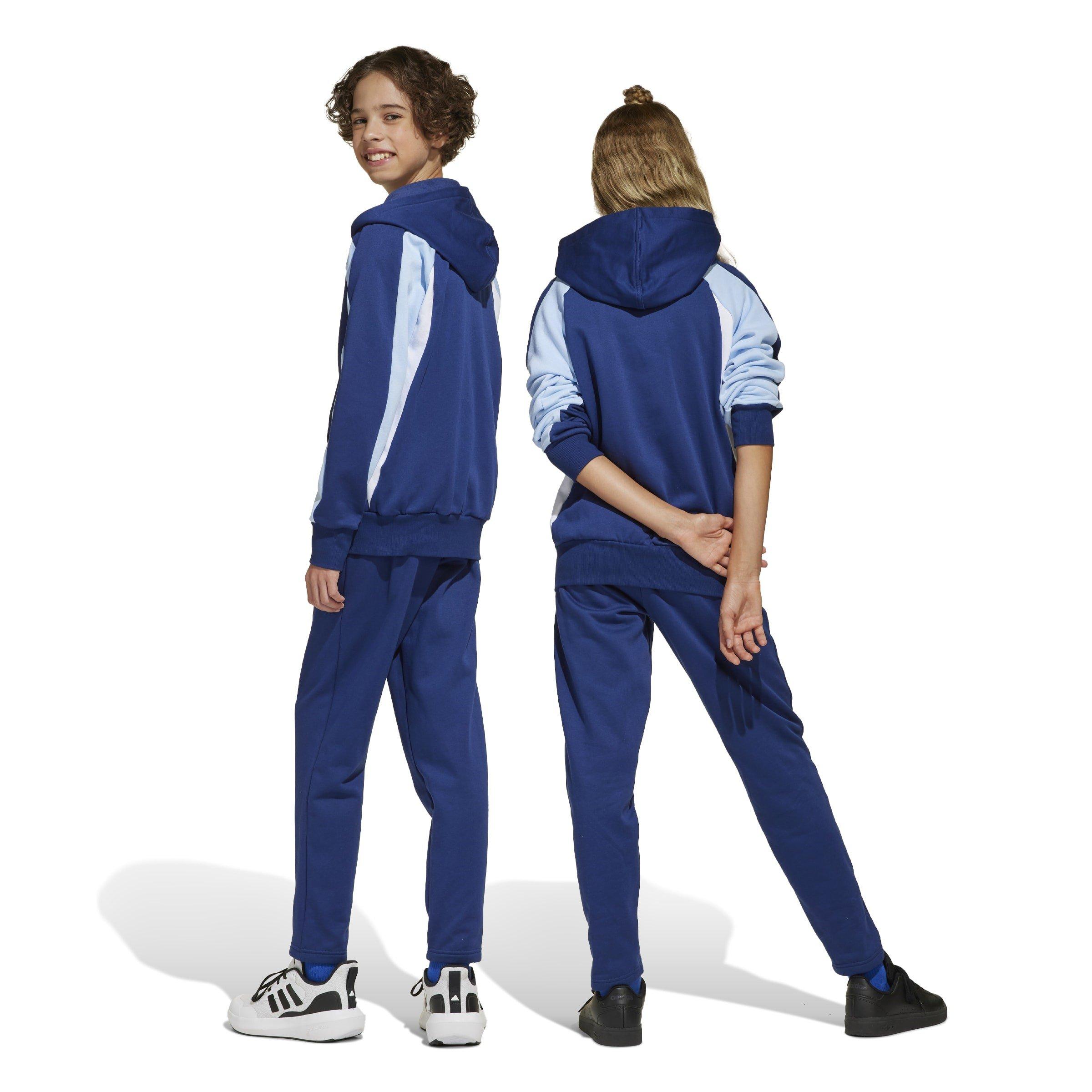 Blau/Weiß - adidas - Kids' Woven Tracksuit - 3