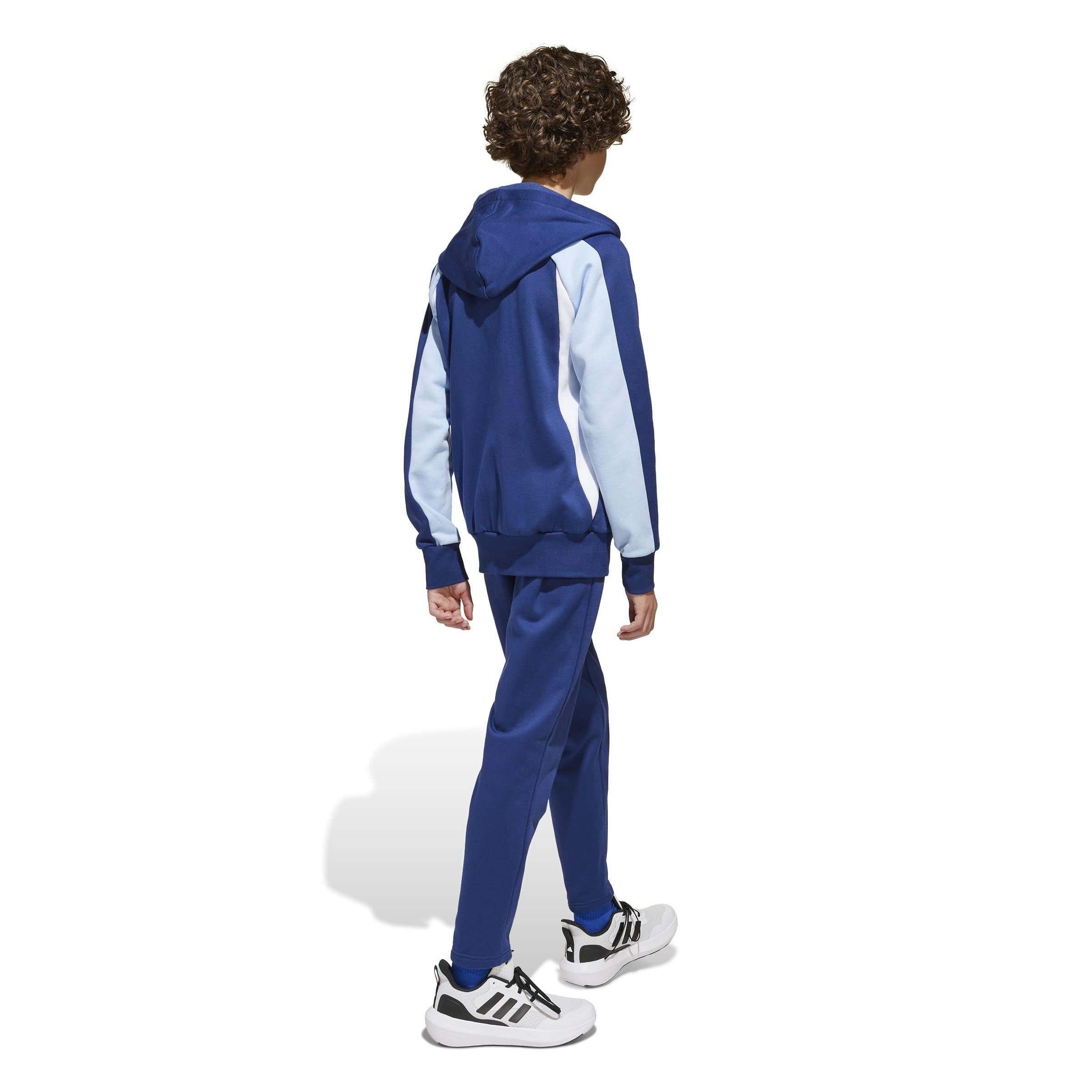 Blau/Weiß - adidas - Kids' Woven Tracksuit - 5