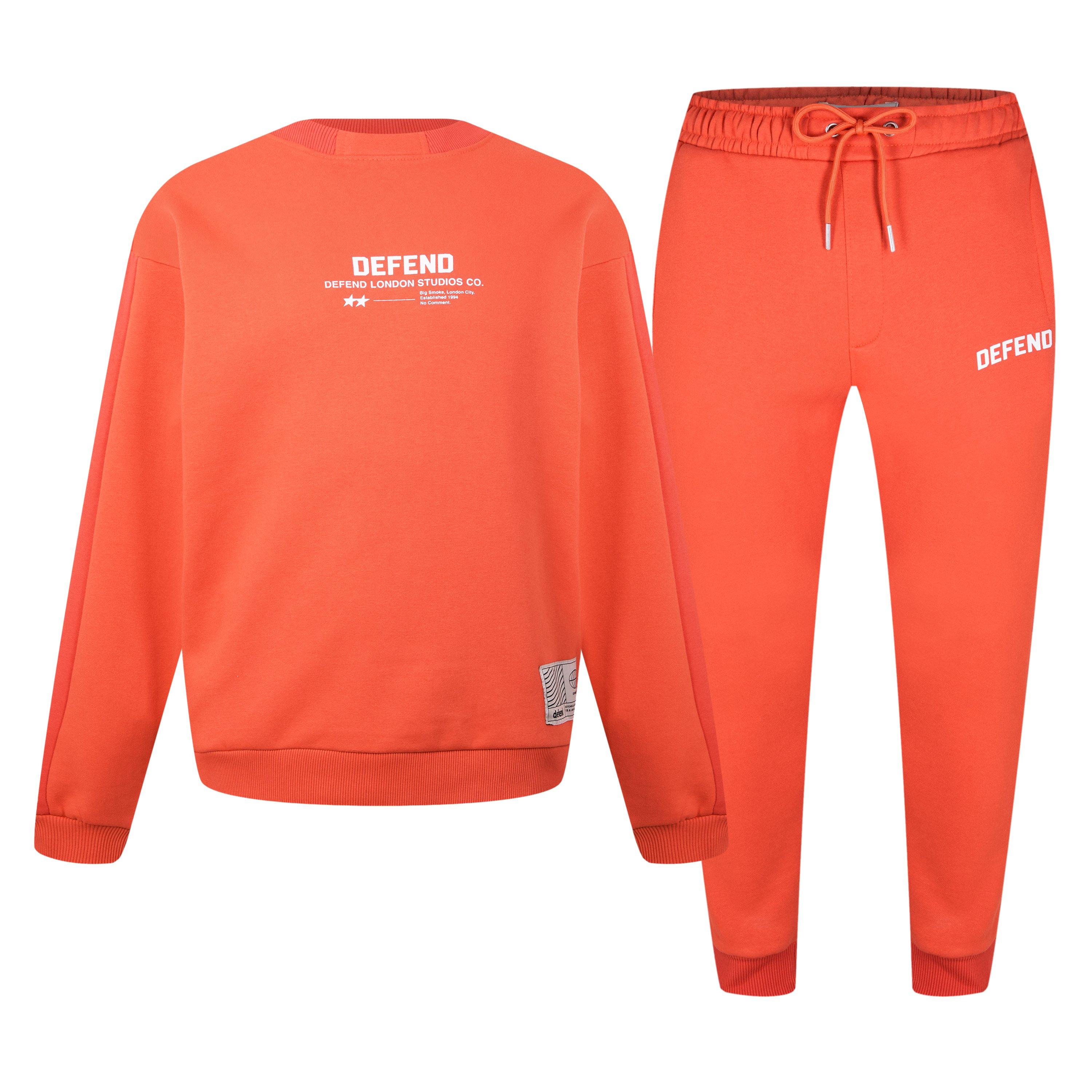 Red - DFND London - Men's Light Fleece Tracksuit - 1