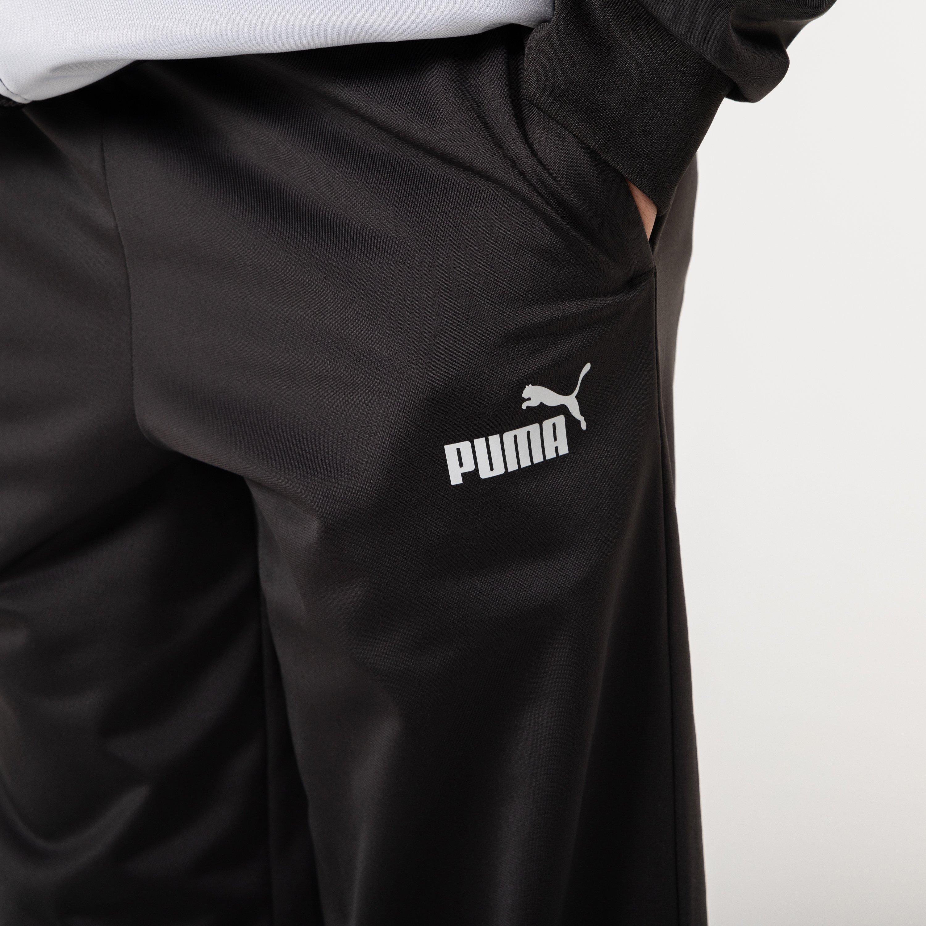 Black/Grey - Puma - Colour Block Poly Tracksuit Junior - 4