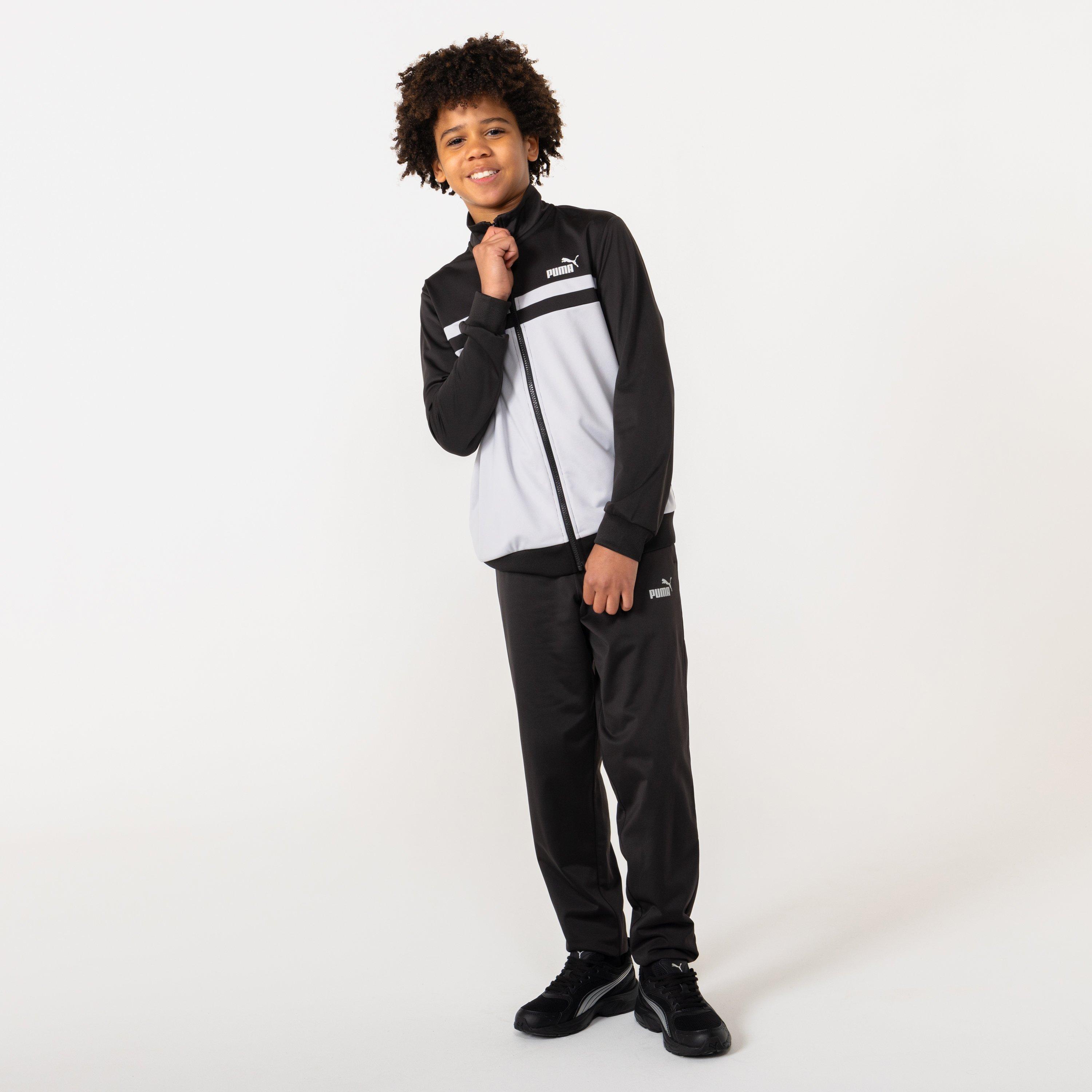 Black/Grey - Puma - Colour Block Poly Tracksuit Junior - 6