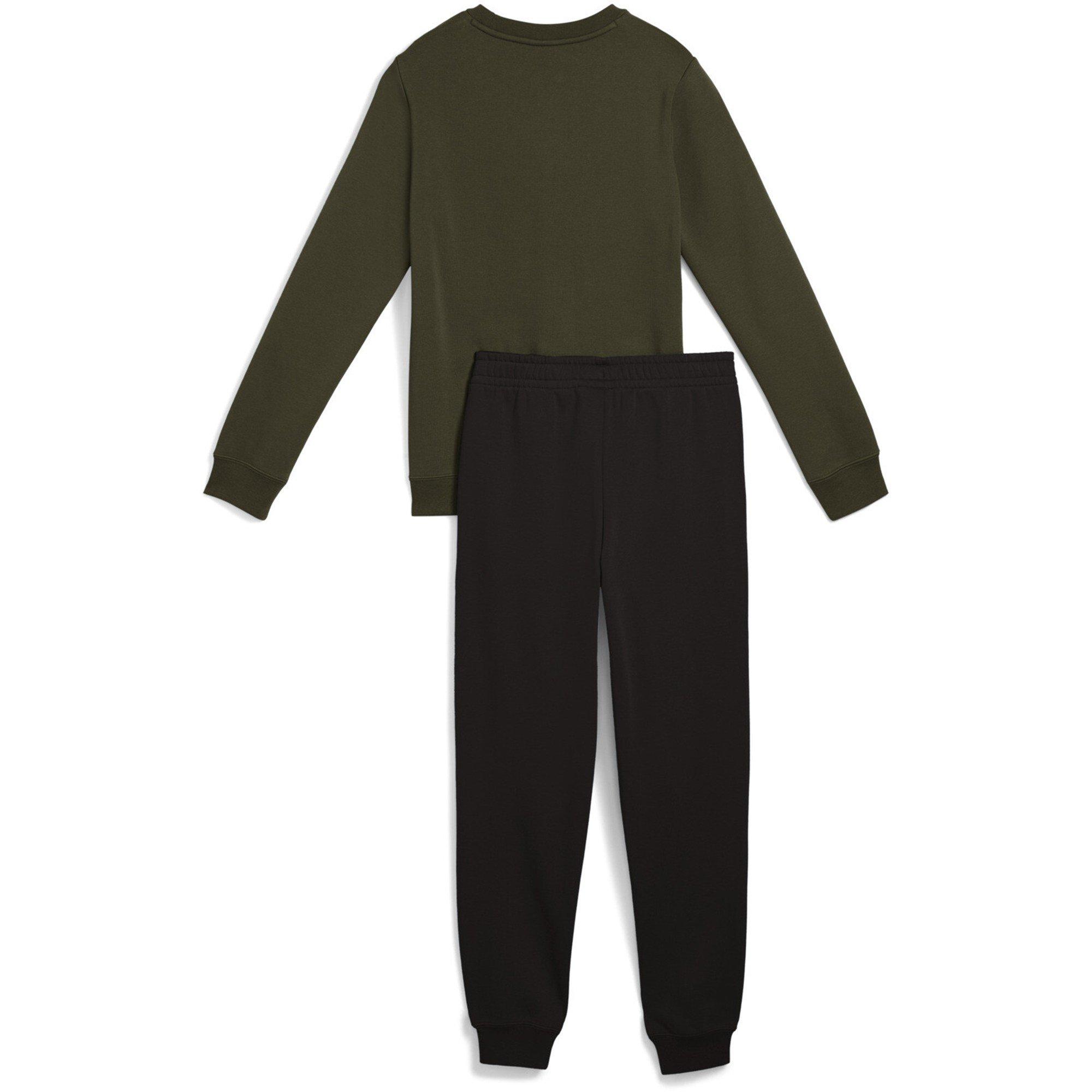 Blu/Verde - Puma - Ess No. 1 Logo Crew Fleece Tracksuit - 2