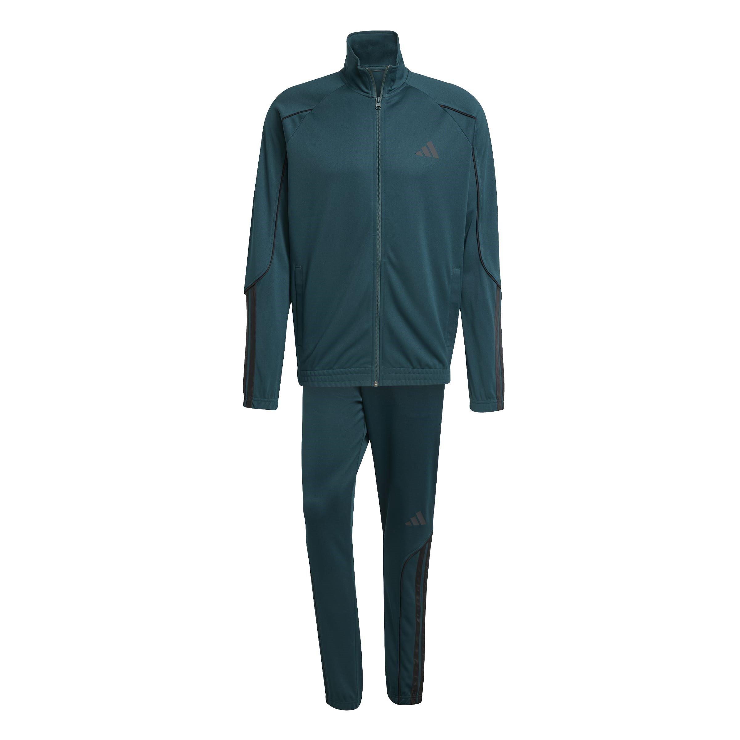 Adidas Men's Woven Tracksuit - Aurra Ivy/Blk - 2XL
