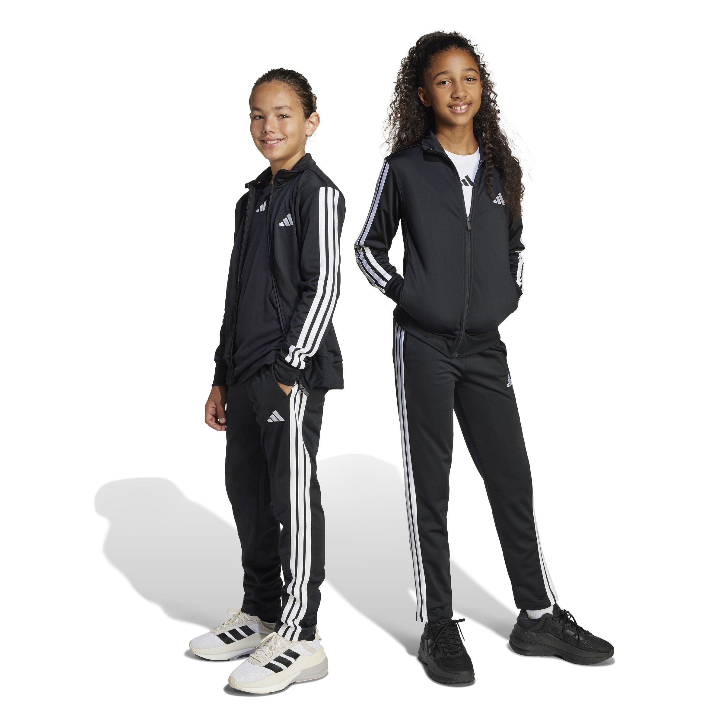 Black/White - adidas - 3-Stripes Zip Tracksuit - 2