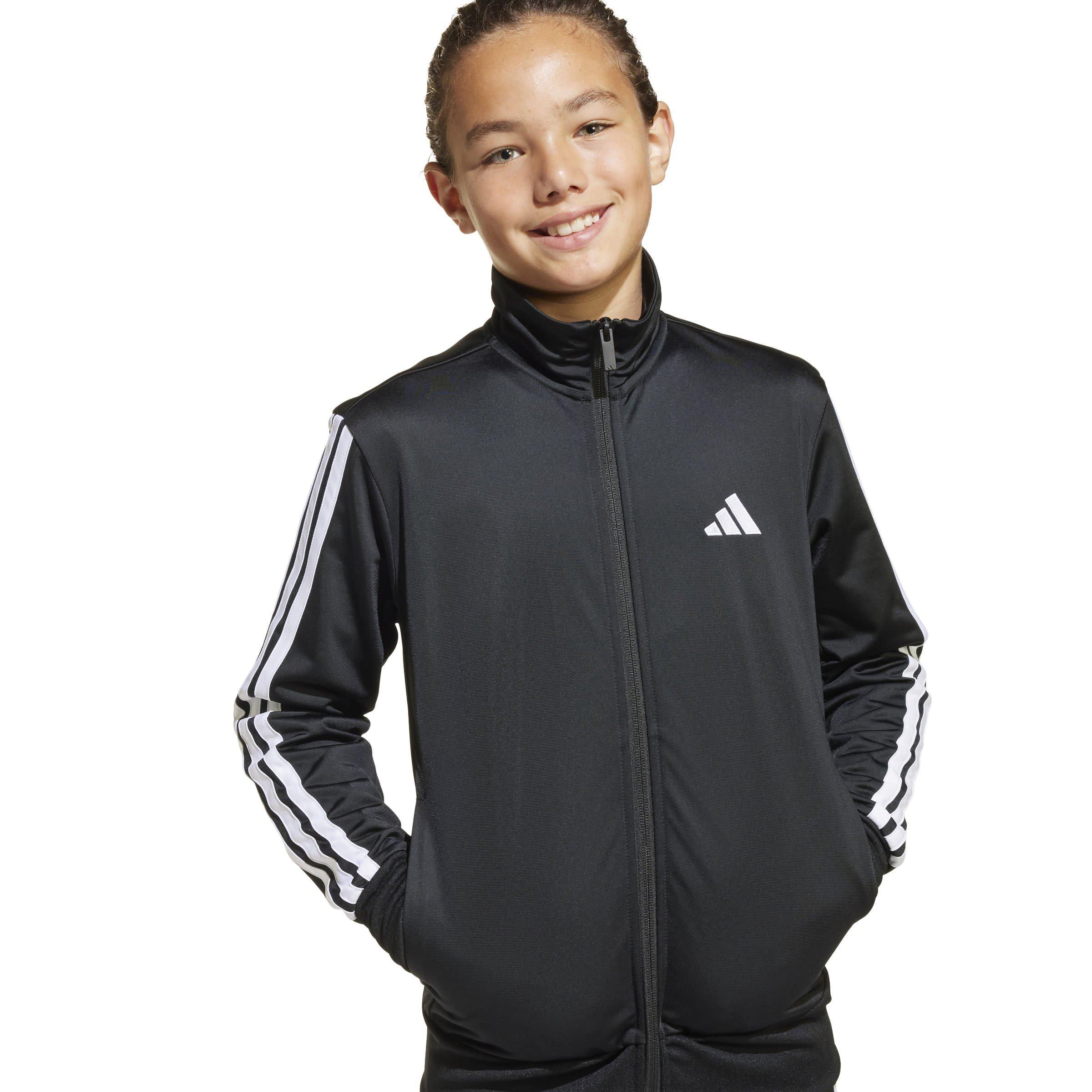Black/White - adidas - 3-Stripes Zip Tracksuit - 9