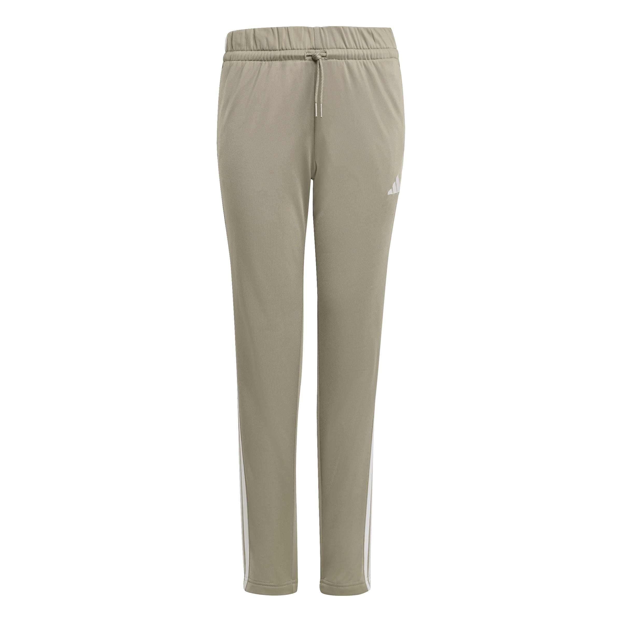 Pebble/White - adidas - Essentials 3-Stripes Zip Tracksuit - 8
