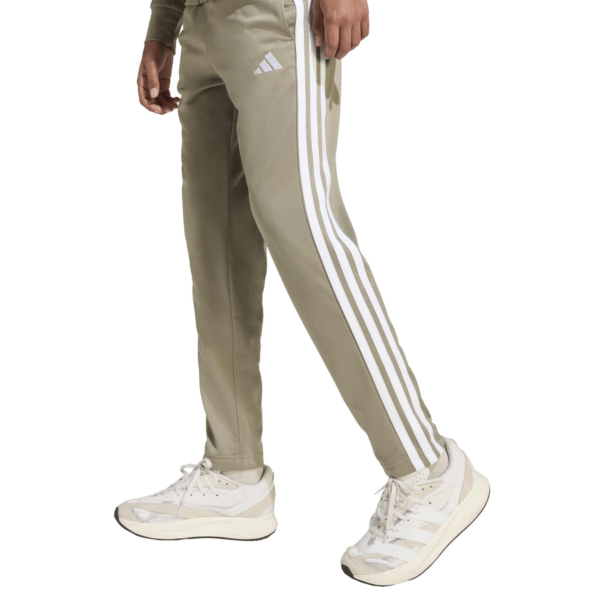 Pebble/White - adidas - Essentials 3-Stripes Zip Tracksuit - 10