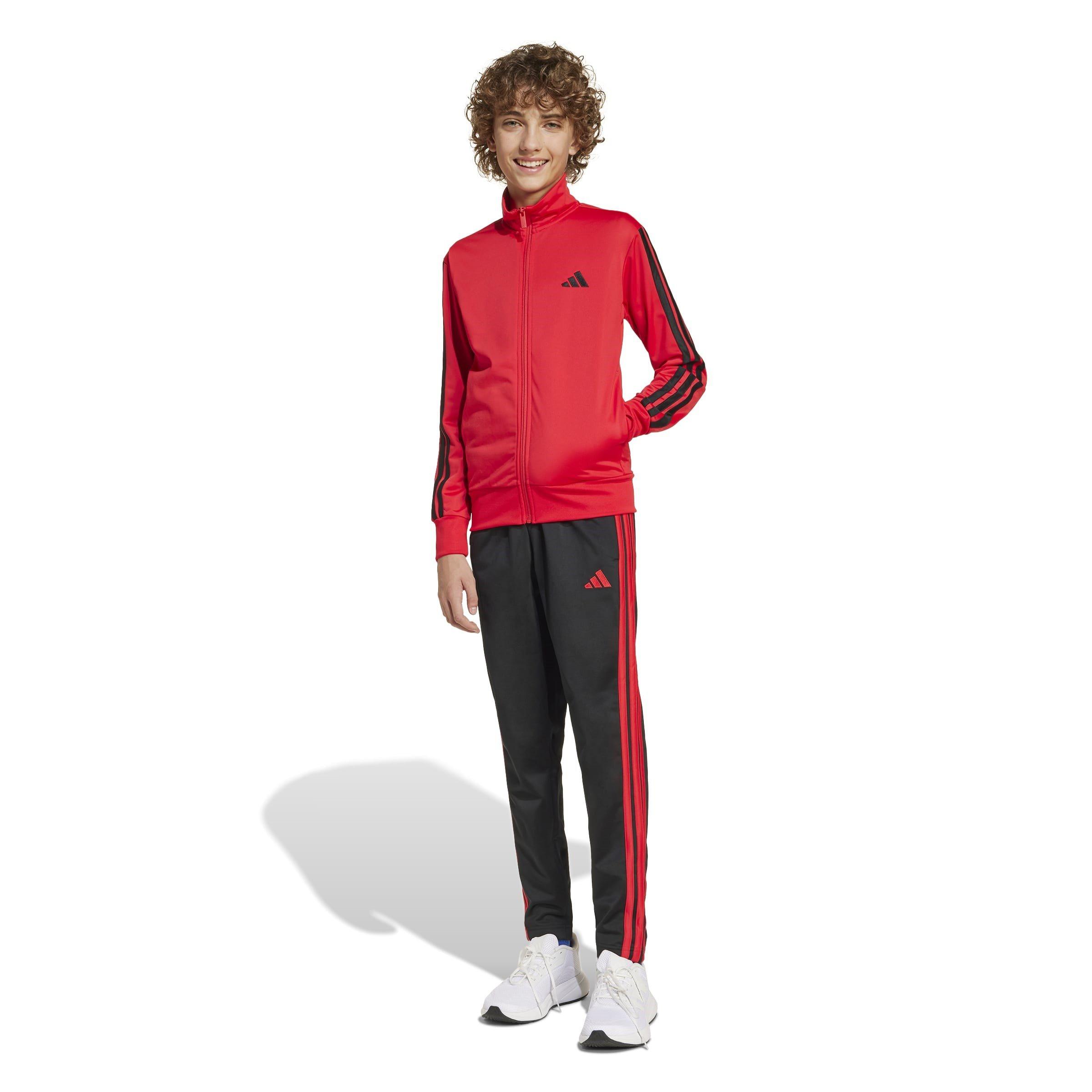 Rubin/Schwarz - adidas - 3-Stripes Zip Tracksuit - 4