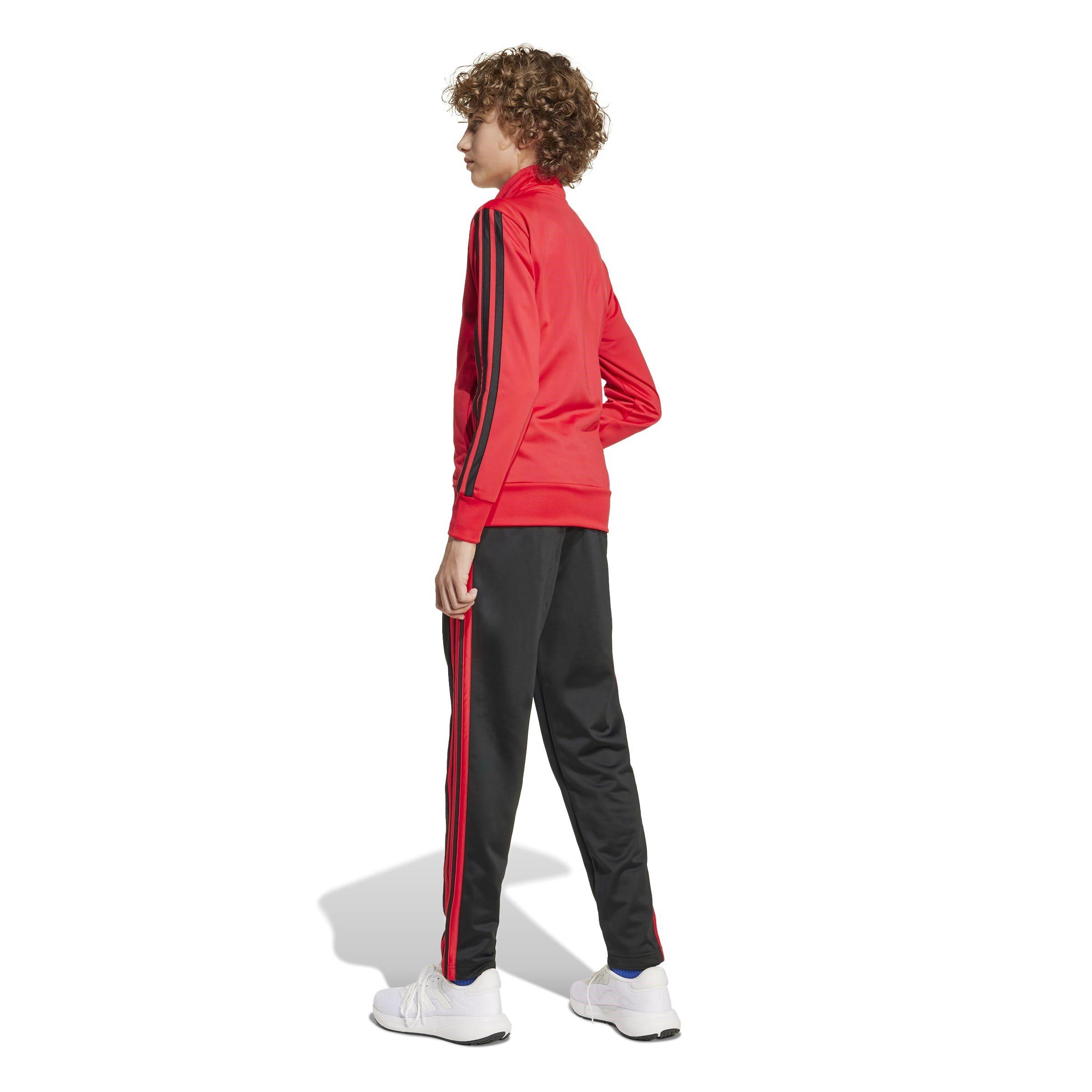 Rubin/Schwarz - adidas - 3-Stripes Zip Tracksuit - 5