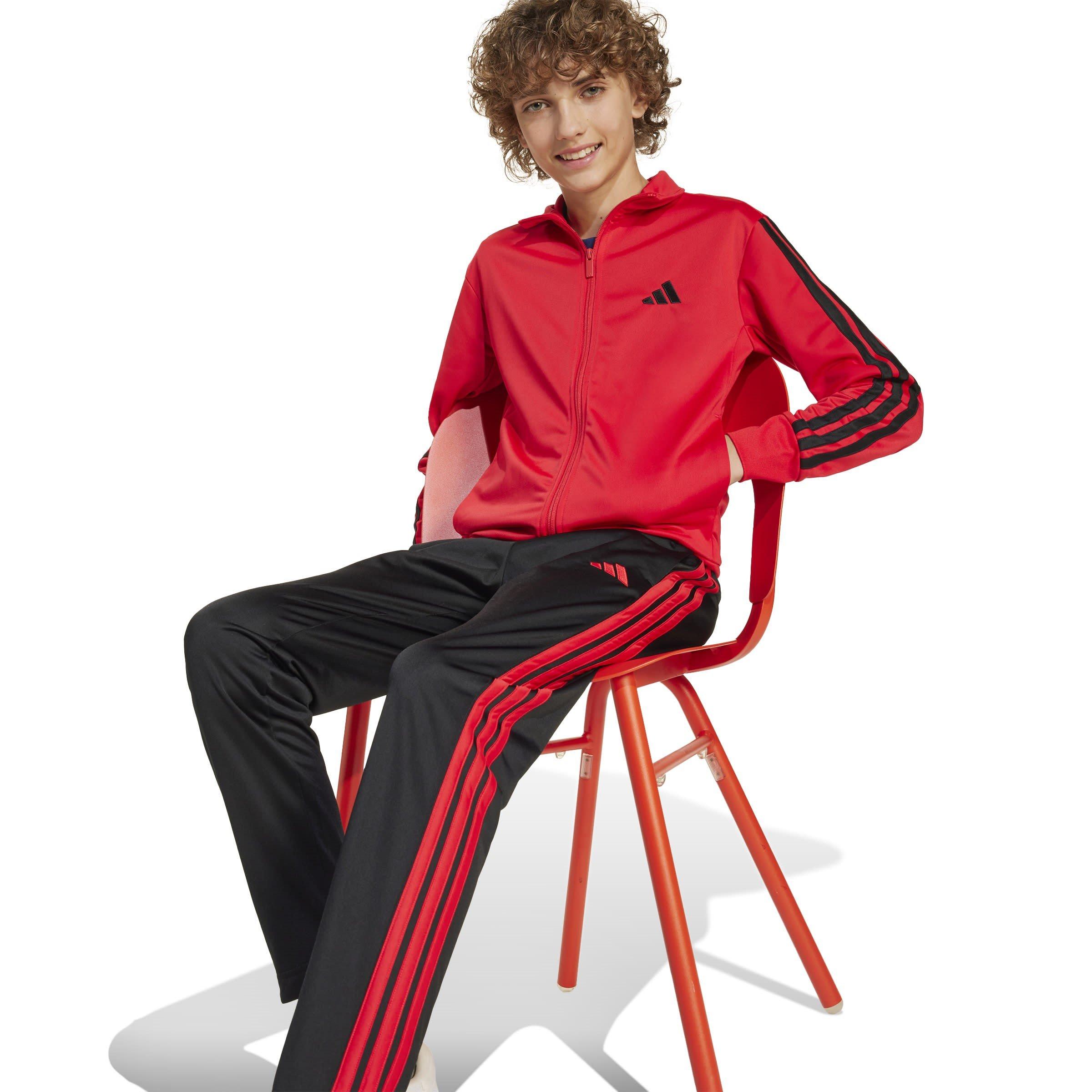 Rubin/Schwarz - adidas - 3-Stripes Zip Tracksuit - 6
