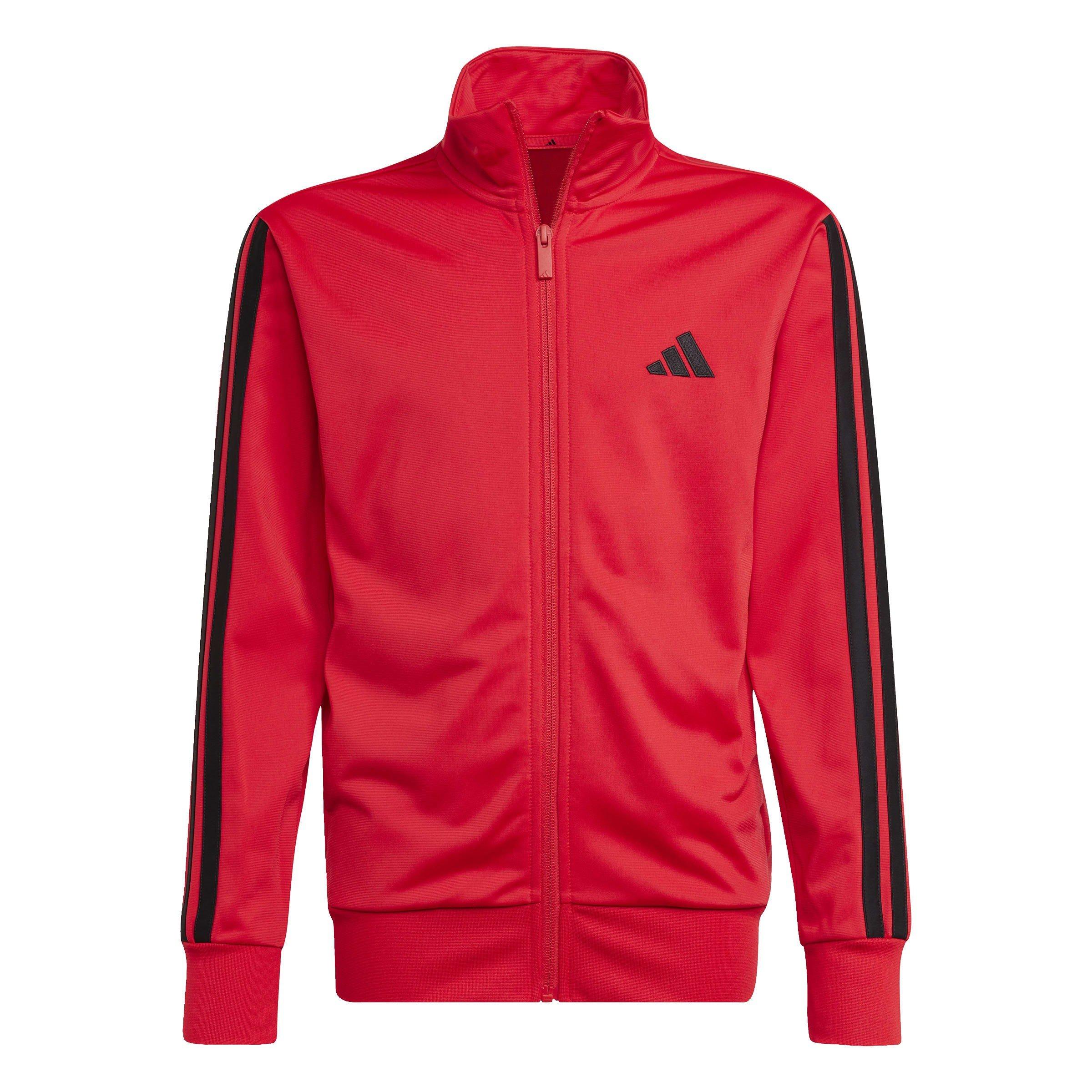 Rubin/Schwarz - adidas - 3-Stripes Zip Tracksuit - 7