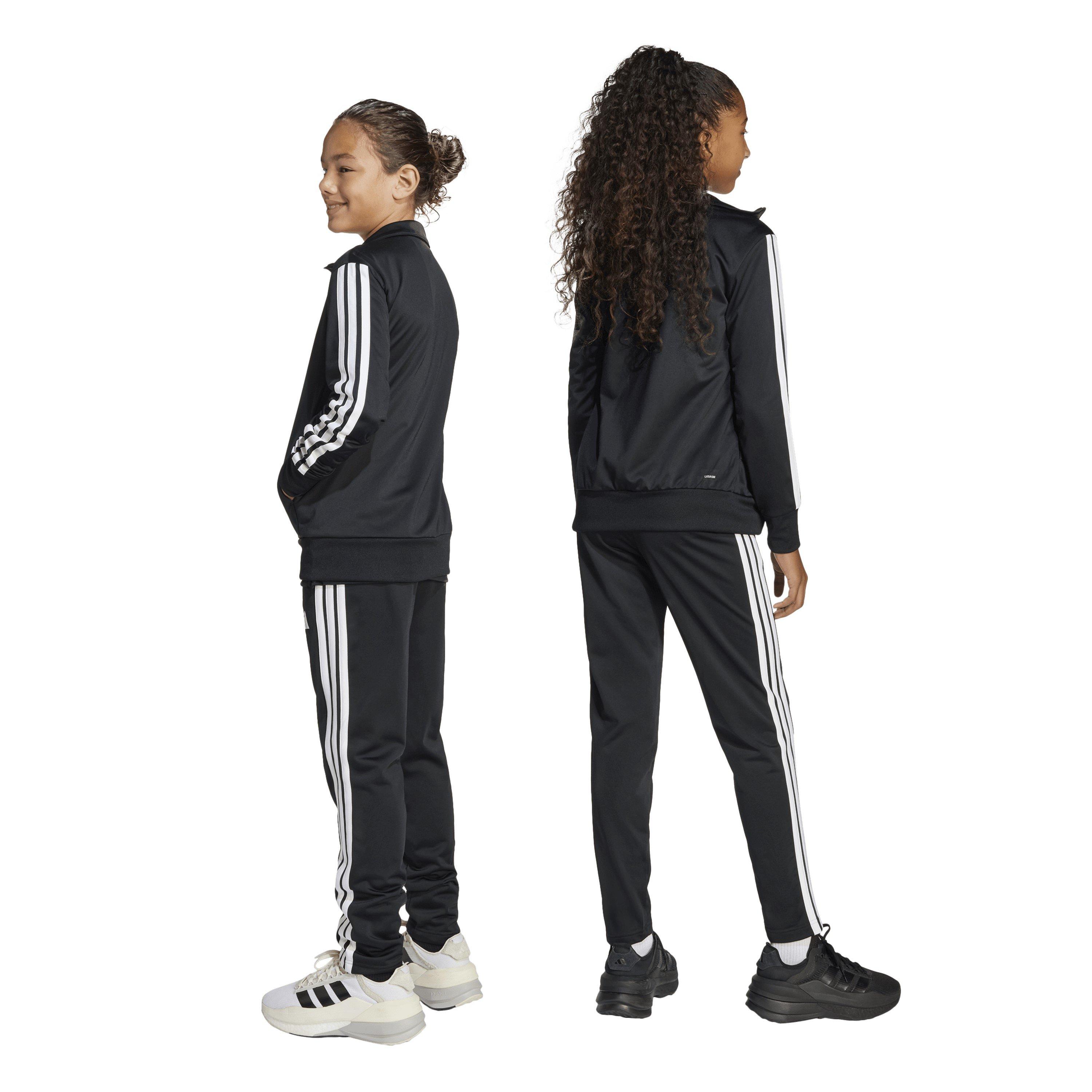 Black/White - adidas - Essentials 3-Stripes Zip Tracksuit - 3