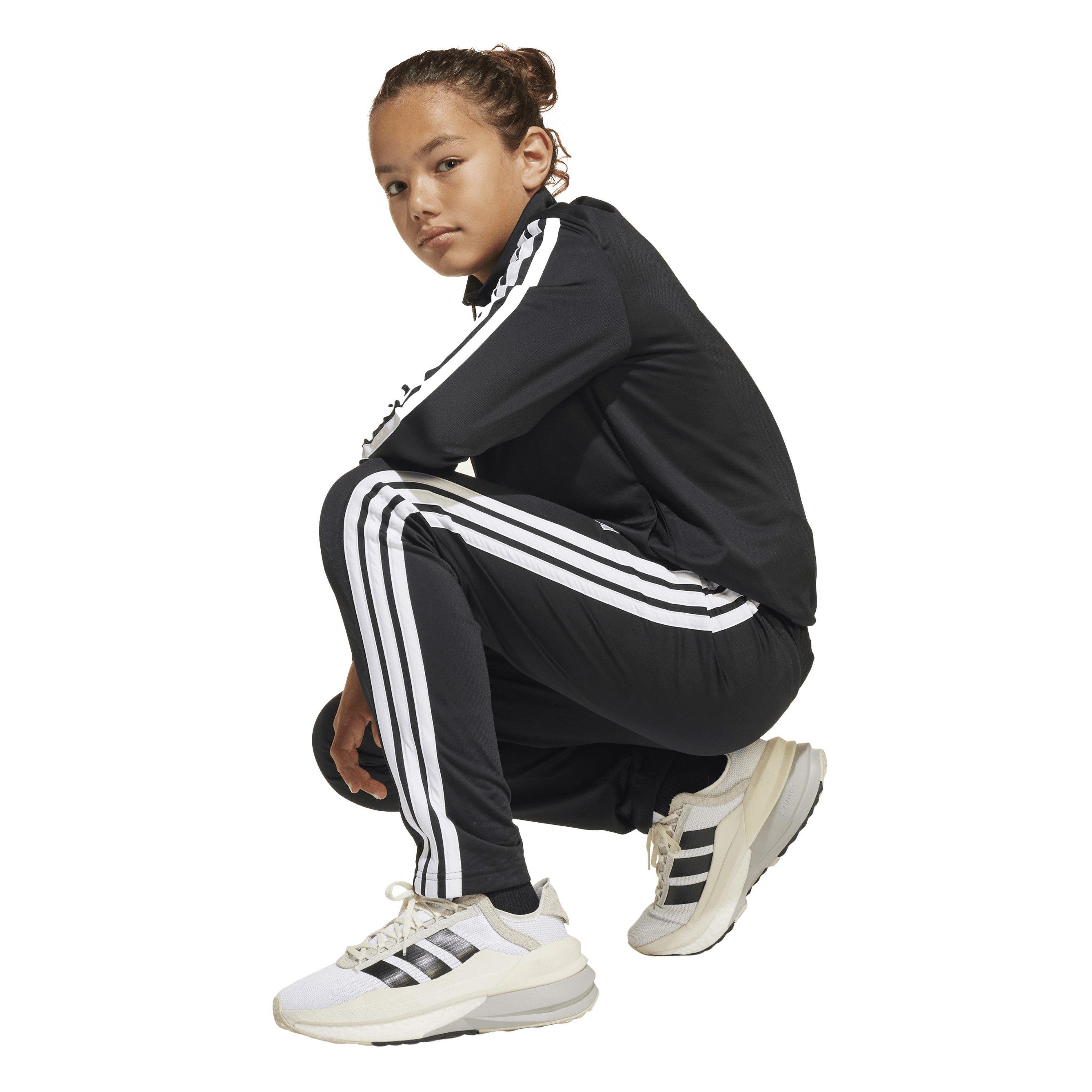 Black/White - adidas - Essentials 3-Stripes Zip Tracksuit - 10