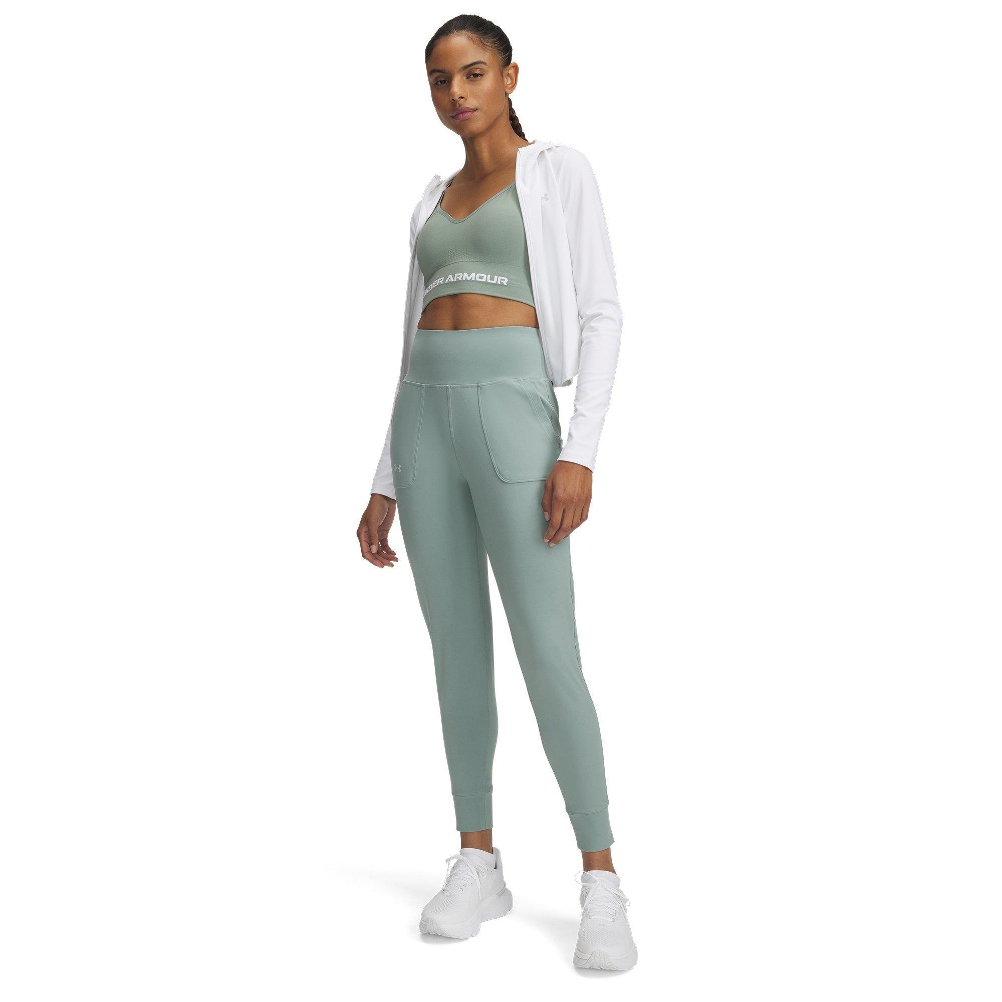 Silica/HydroGrn - Under Armour - Women's Performance Tracksuit Bottoms - 3