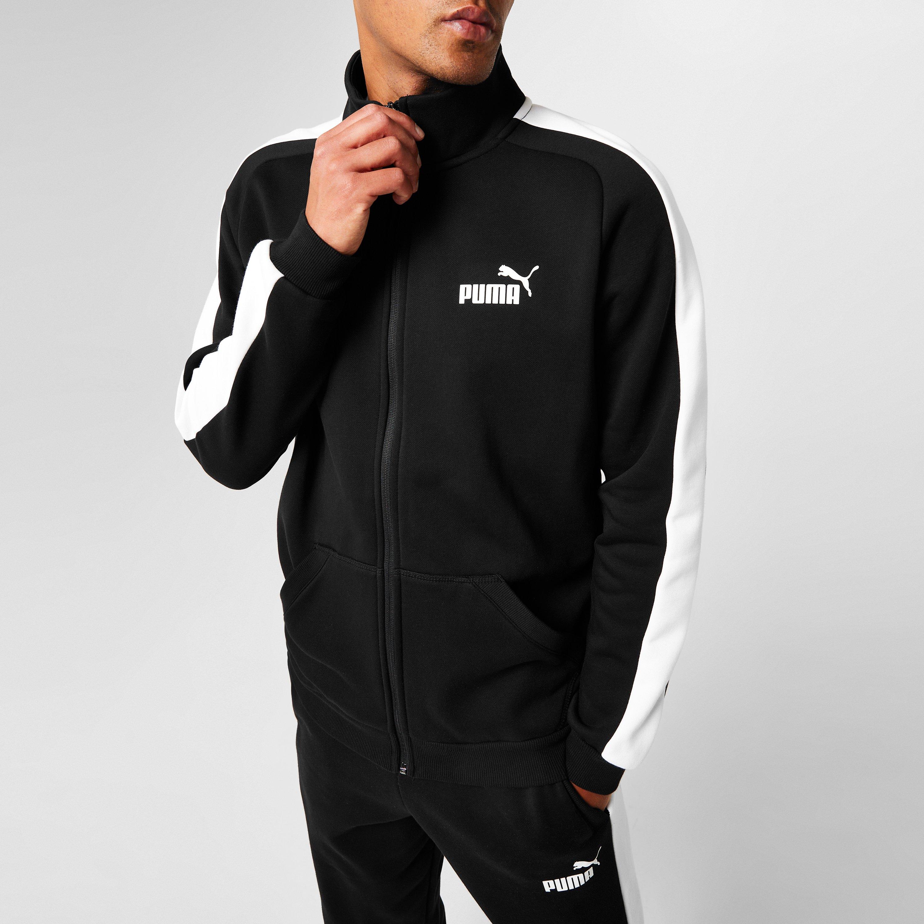 Nero/Bianco - Puma - Clean Fleece Tracksuit Mens - 9
