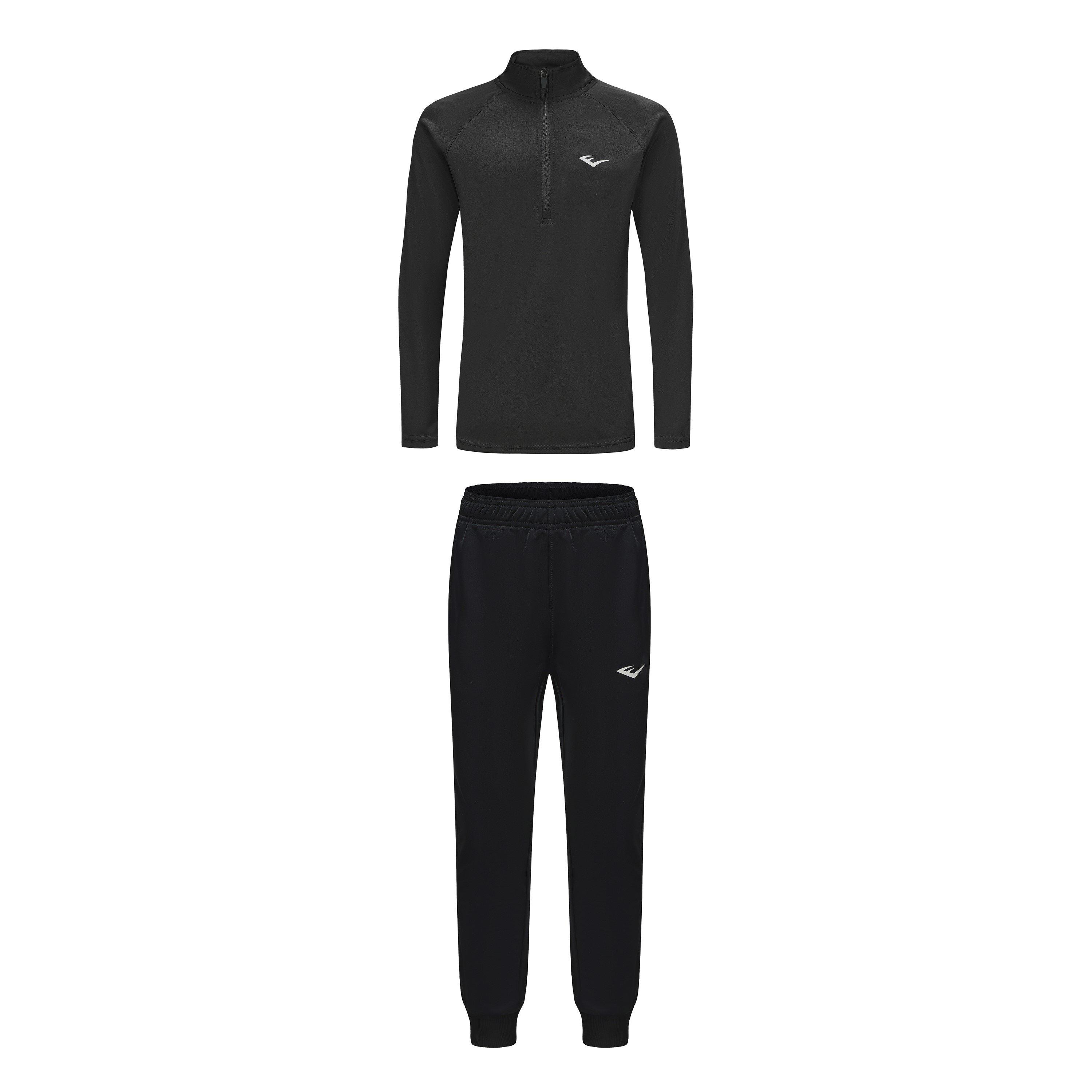 Grey Black - Everlast - 1/4 Z TSuit Juniors - 1