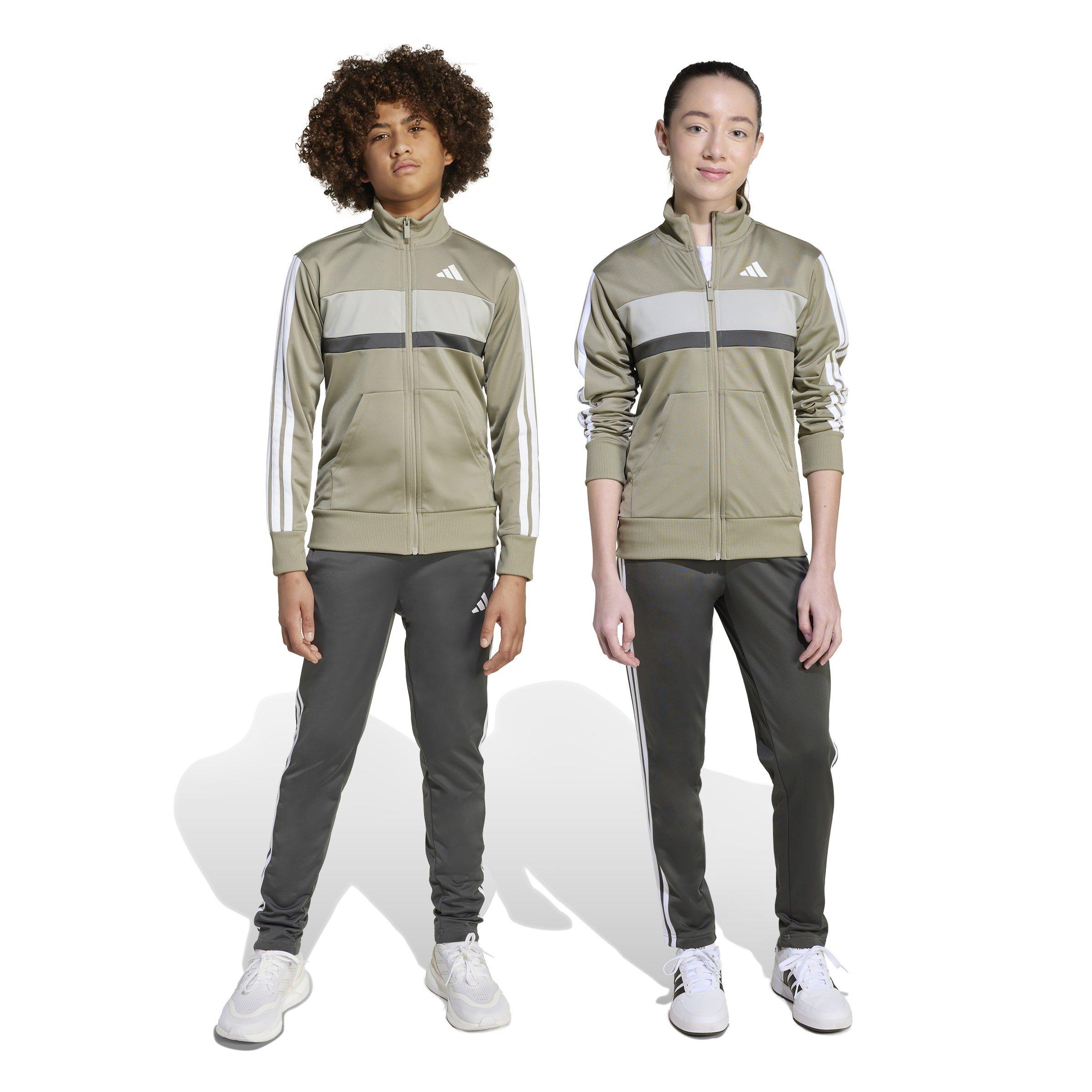 Silver/Met.Grey - adidas - Seasonal Essential Tiberio Tricot Junior Track Suits - 2