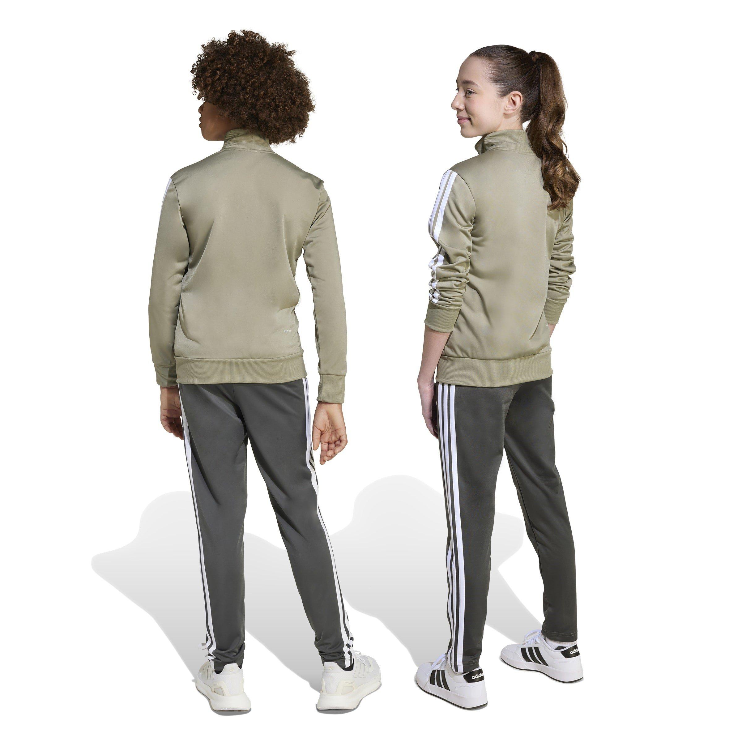 Silver/Met.Grey - adidas - Seasonal Essential Tiberio Tricot Junior Track Suits - 3