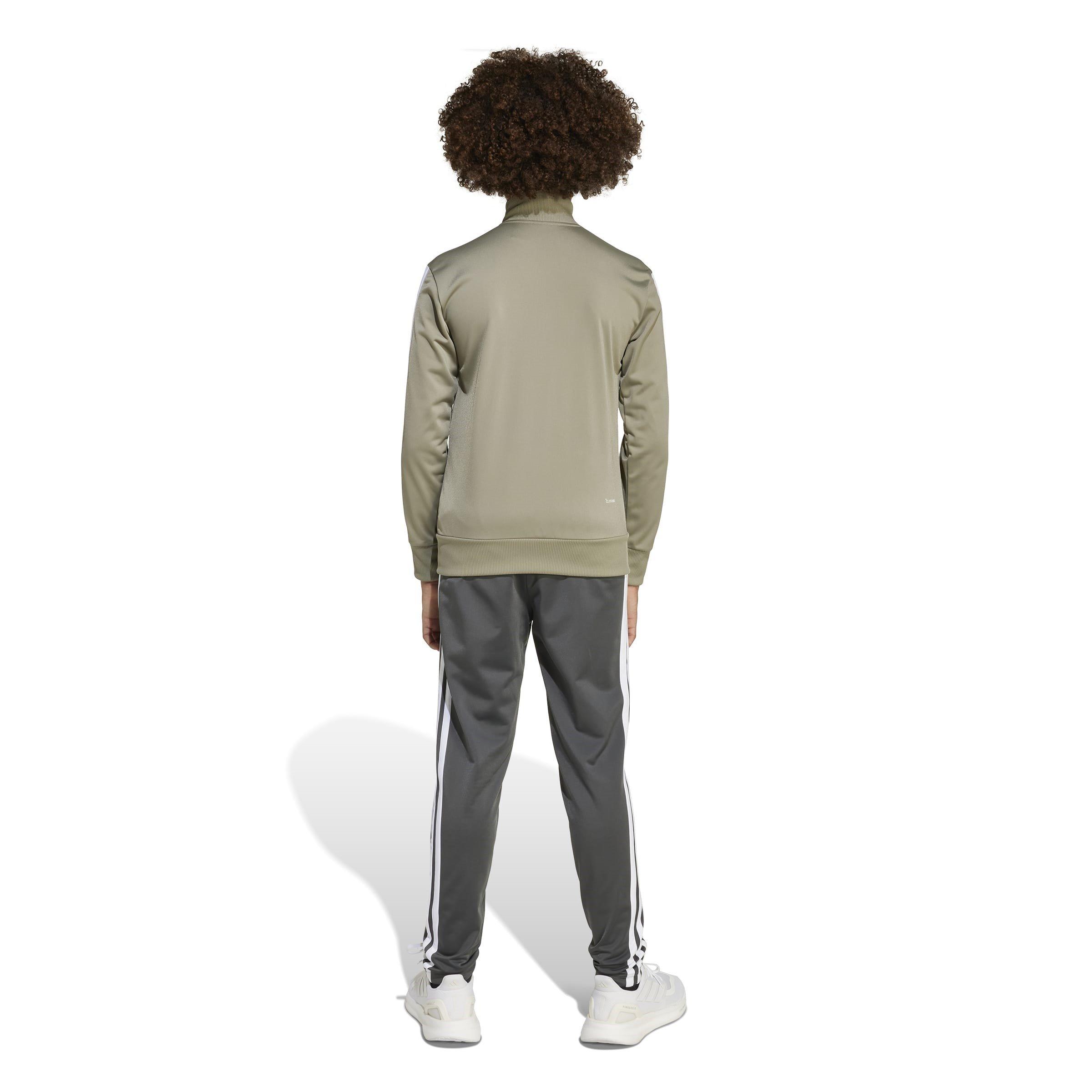 Silver/Met.Grey - adidas - Seasonal Essential Tiberio Tricot Junior Track Suits - 5