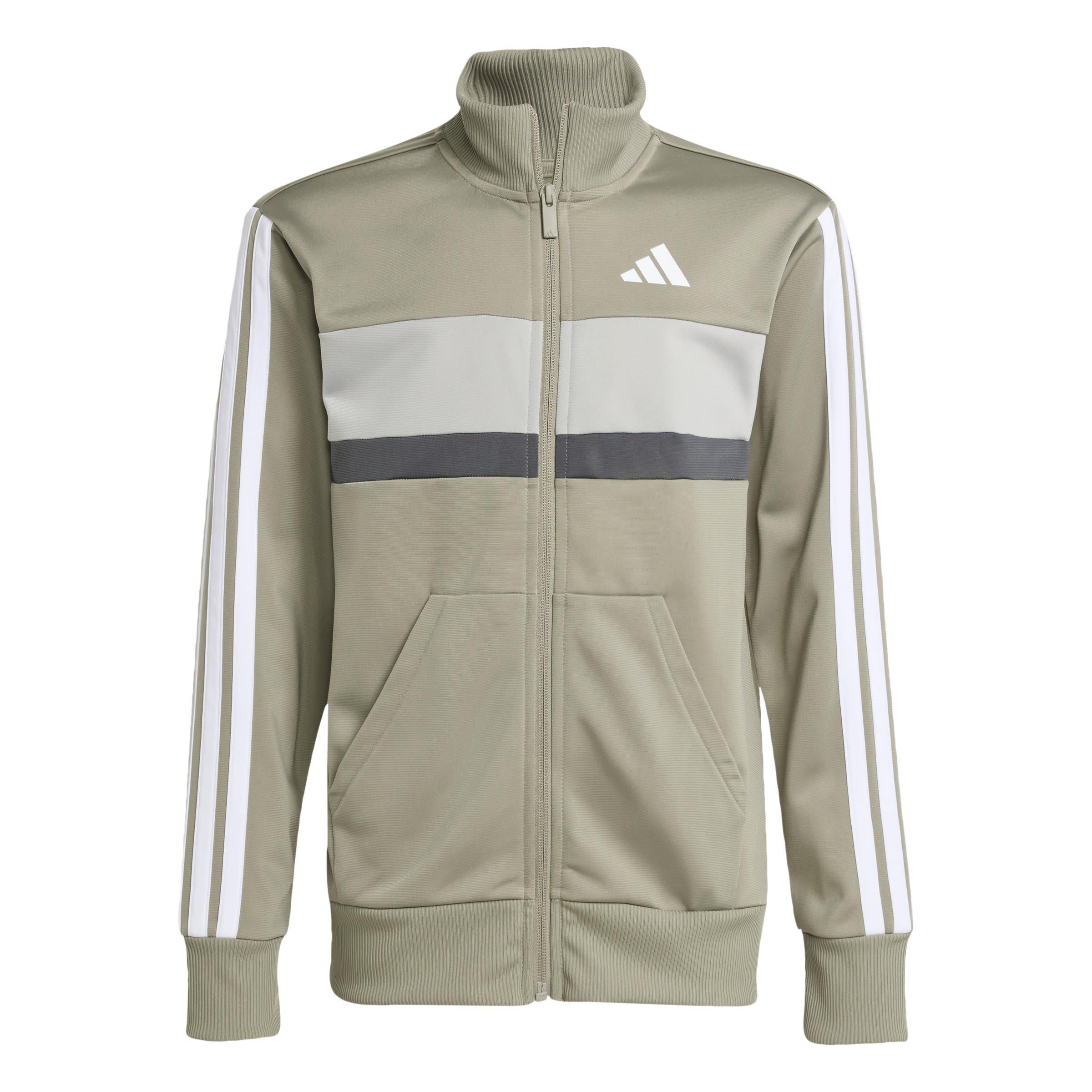 Silver/Met.Grey - adidas - Seasonal Essential Tiberio Tricot Junior Track Suits - 6