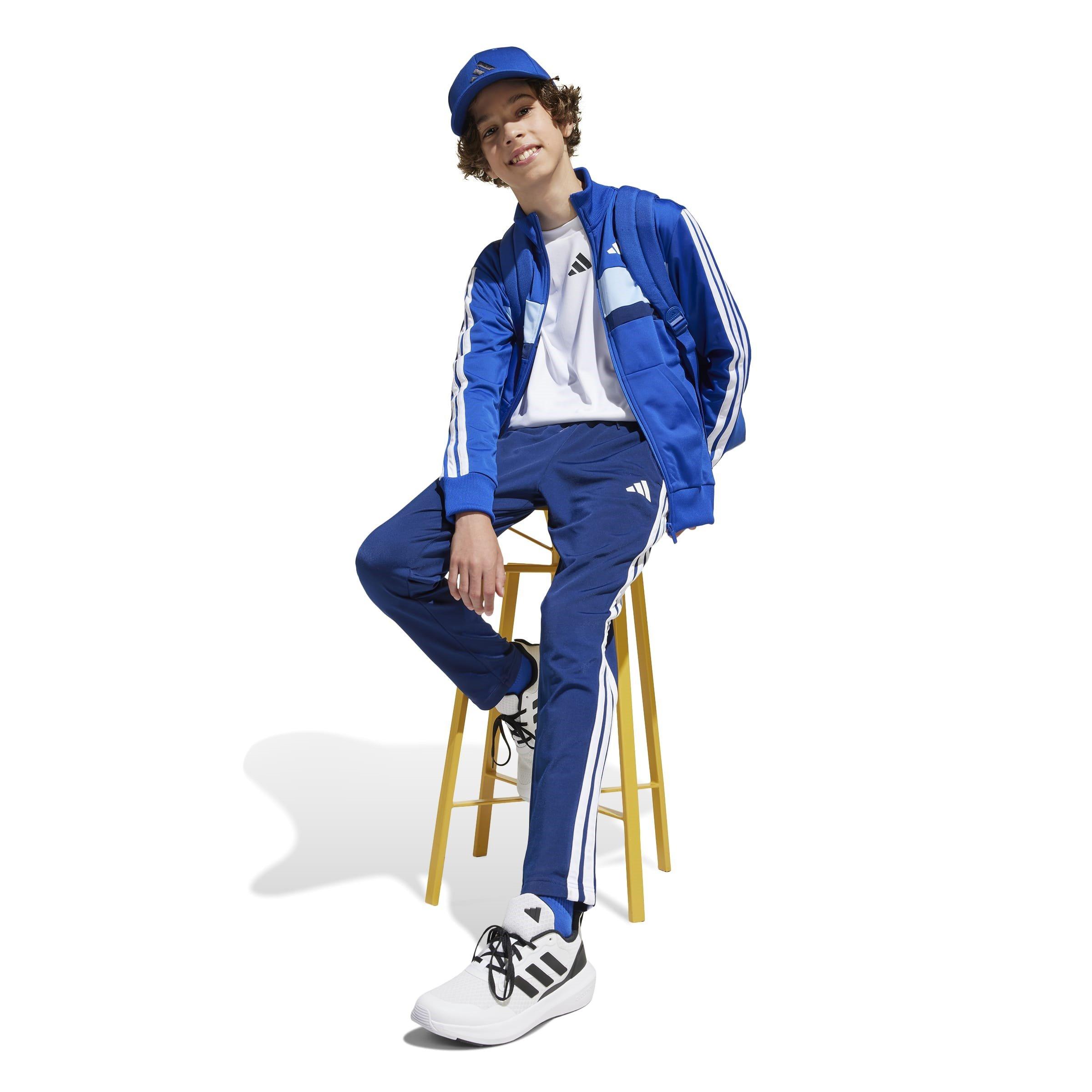 Blu/Wht/Glo Blu - adidas - Tiberio Poly Tracksuit - 7